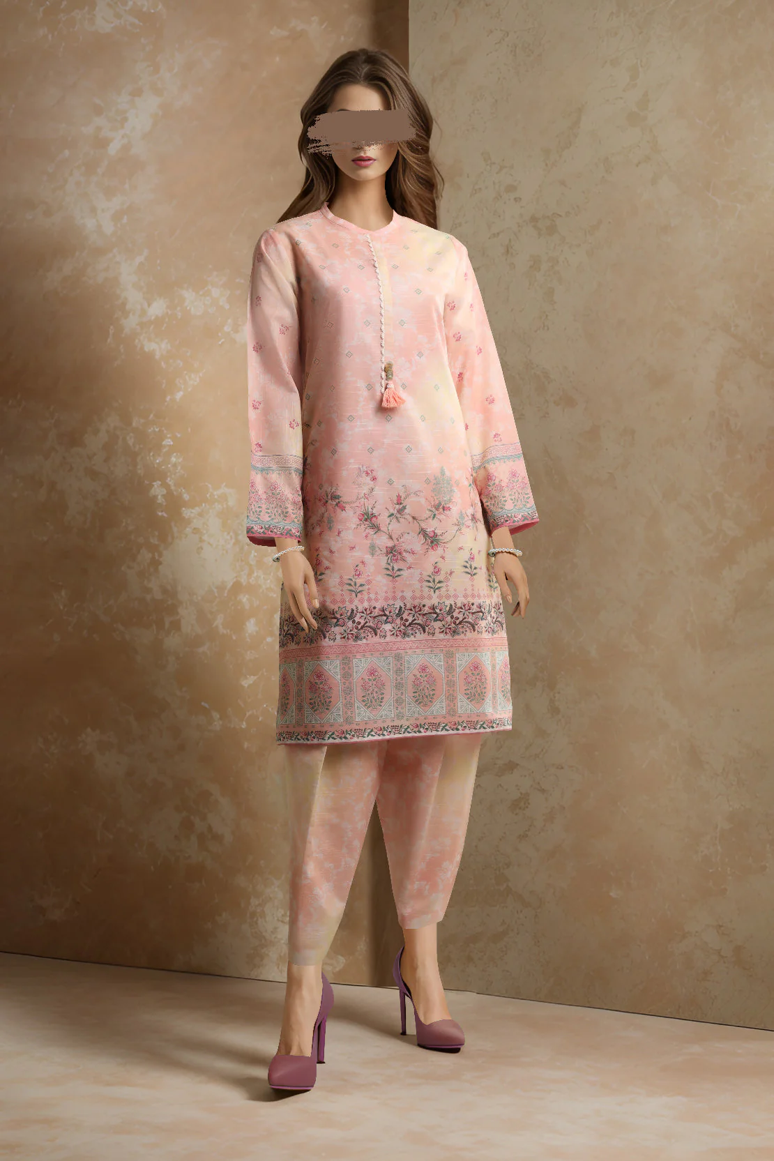Unstitched Printed Khaddar Shirt