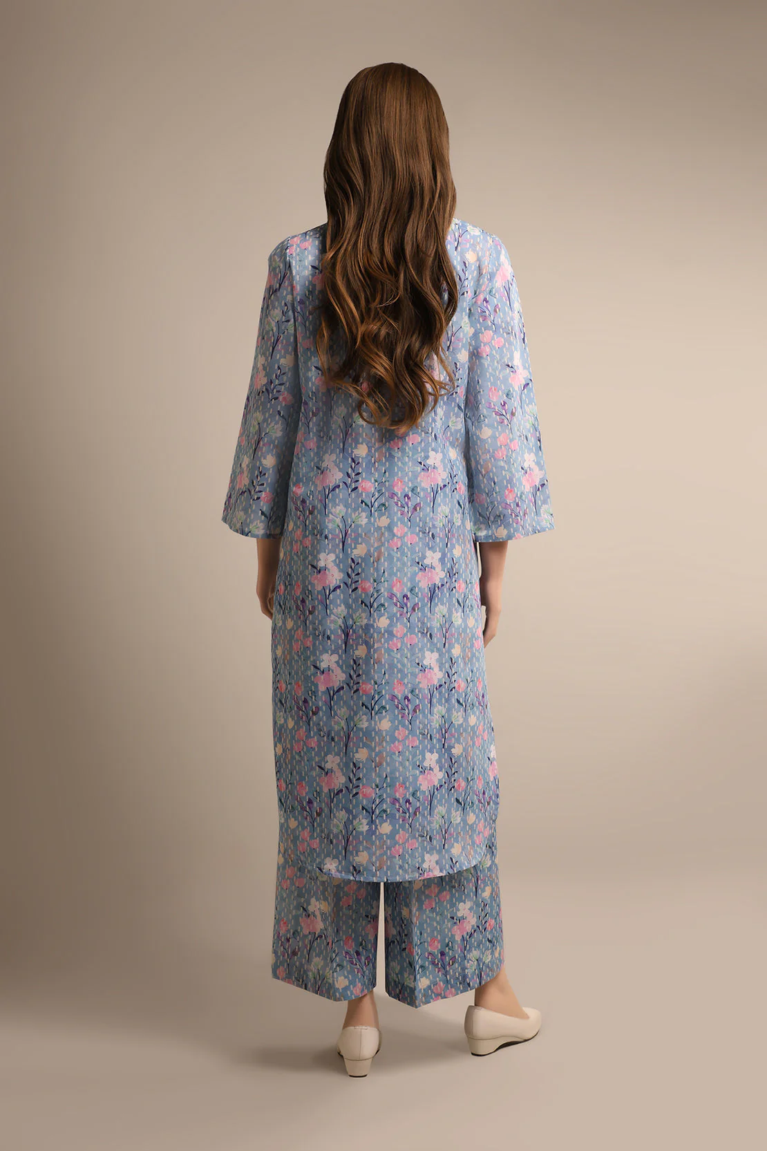 Unstitched Printed Khaddar Shirt - Image 3