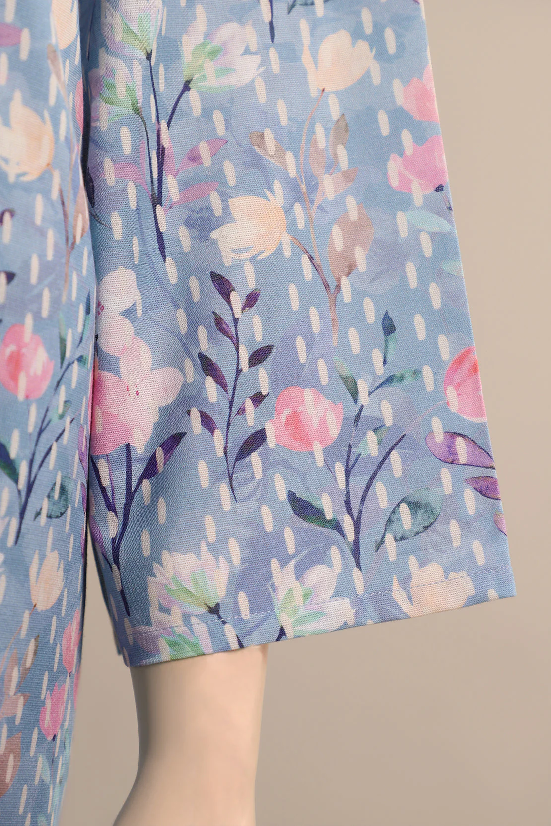 Unstitched Printed Khaddar Shirt - Image 5