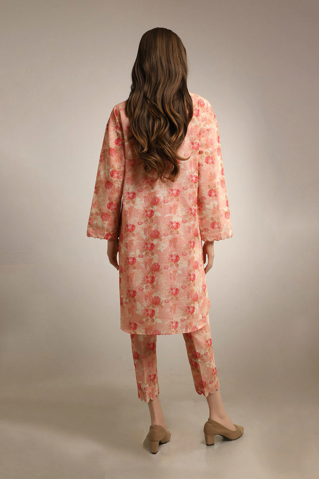 Unstitched Printed Khaddar Shirt - Image 3