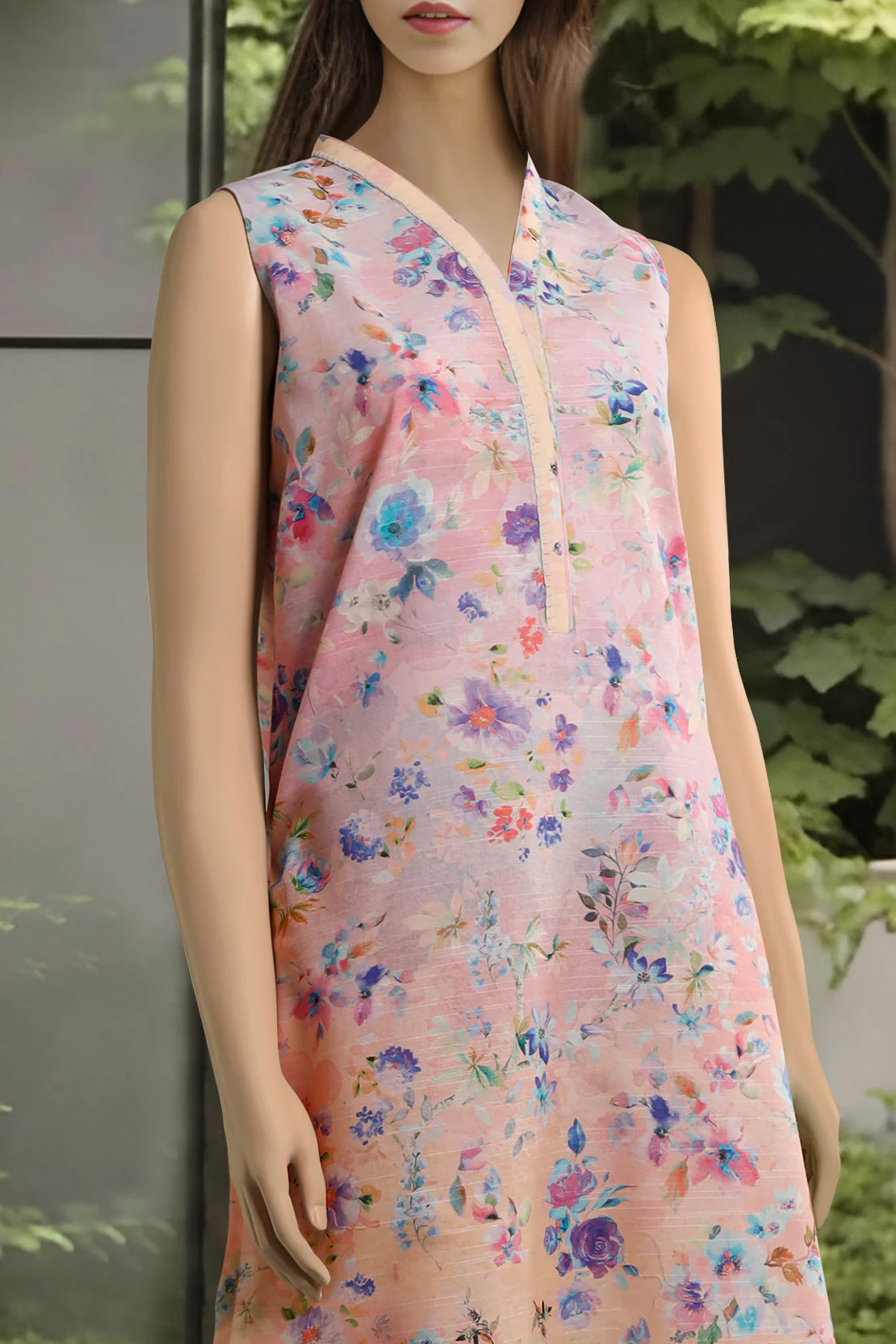 Unstitched Printed Khaddar Shirt