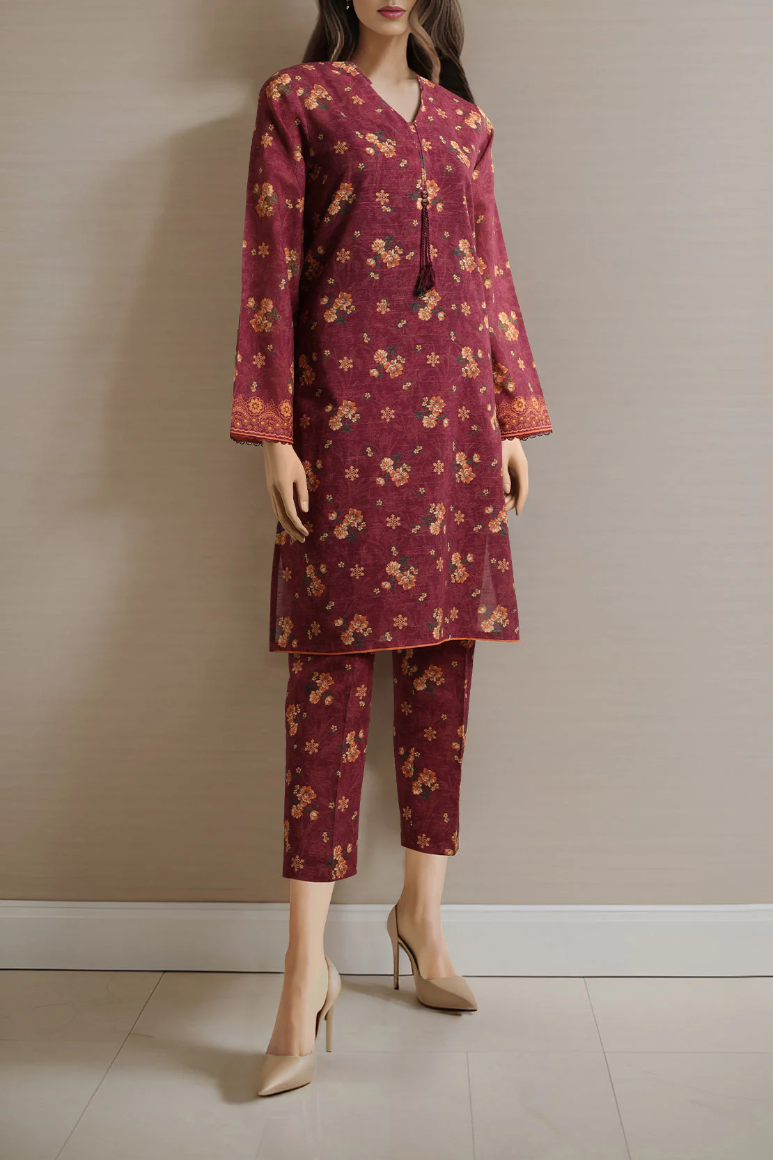Unstitched Printed Khaddar Shirt