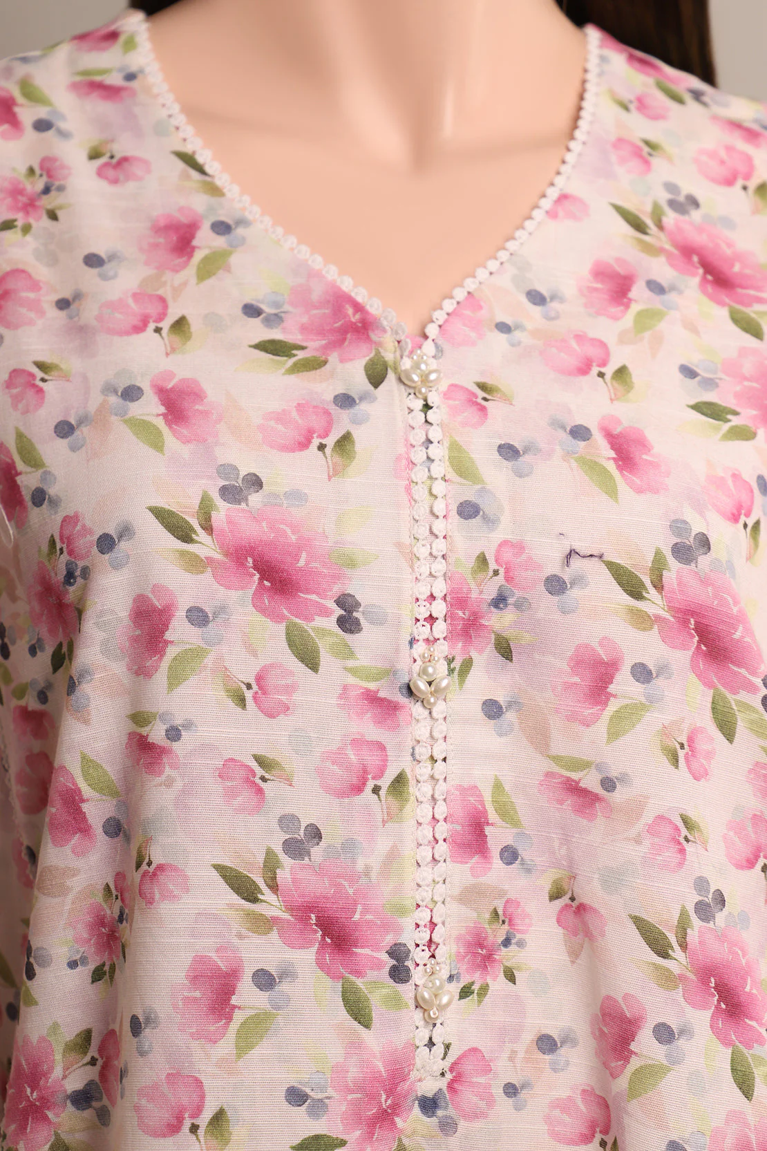 Unstitched Printed Soft Khaddar 2 Piece (Shirt/Trouser) - Image 3