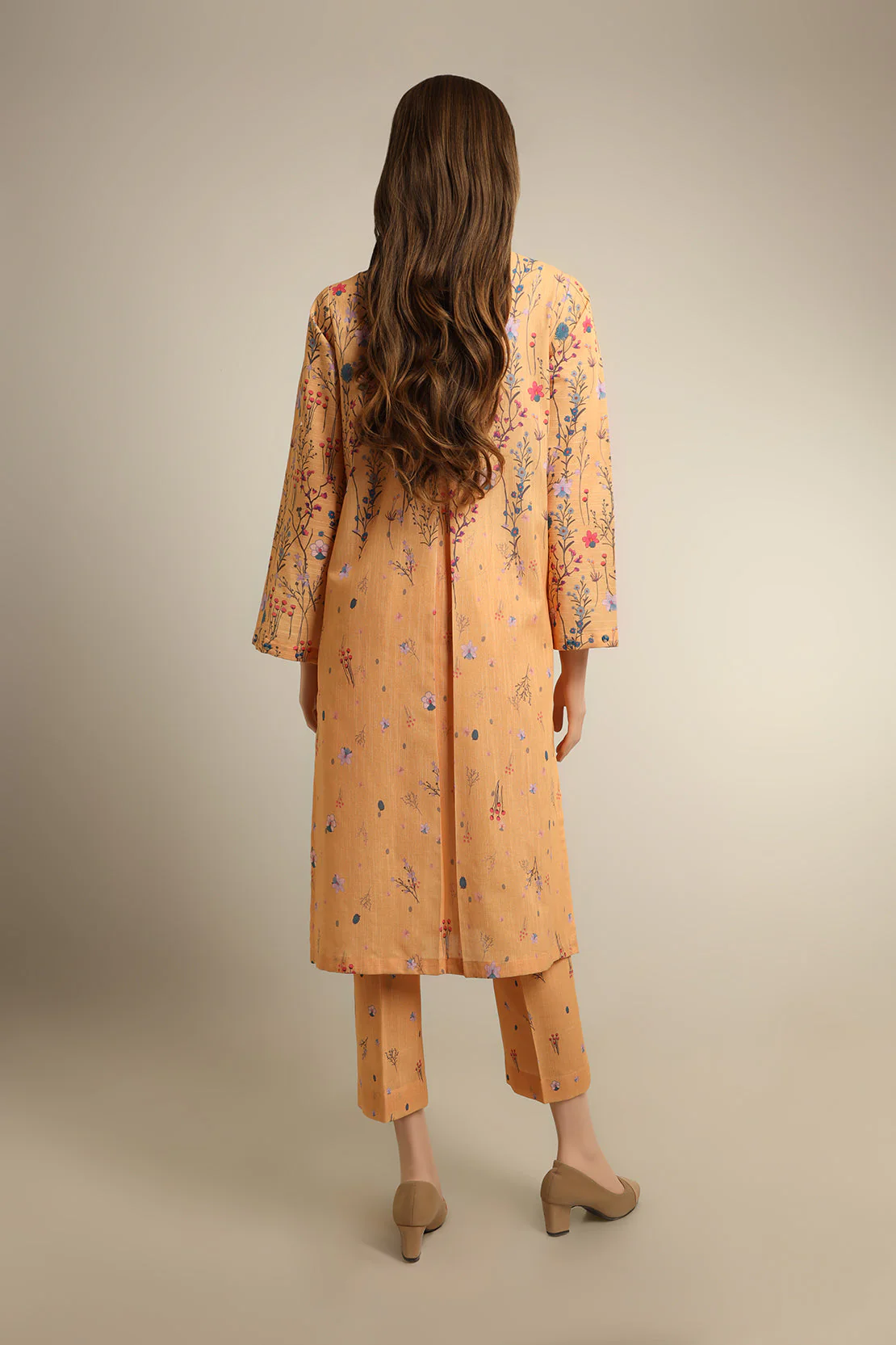 Unstitched Printed Khaddar Viscose Shirt - Image 2