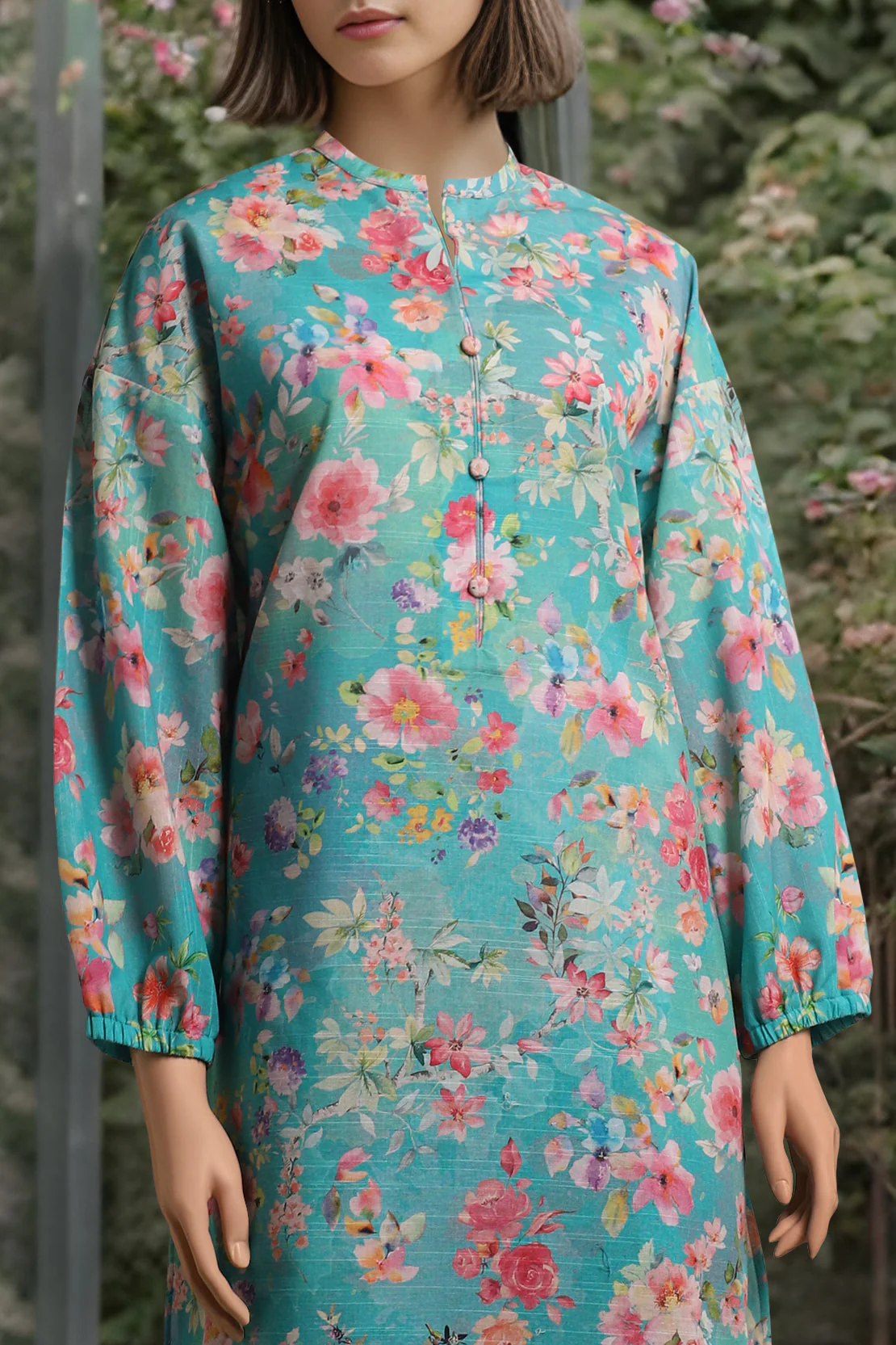 Unstitched Printed Khaddar Viscose Shirt