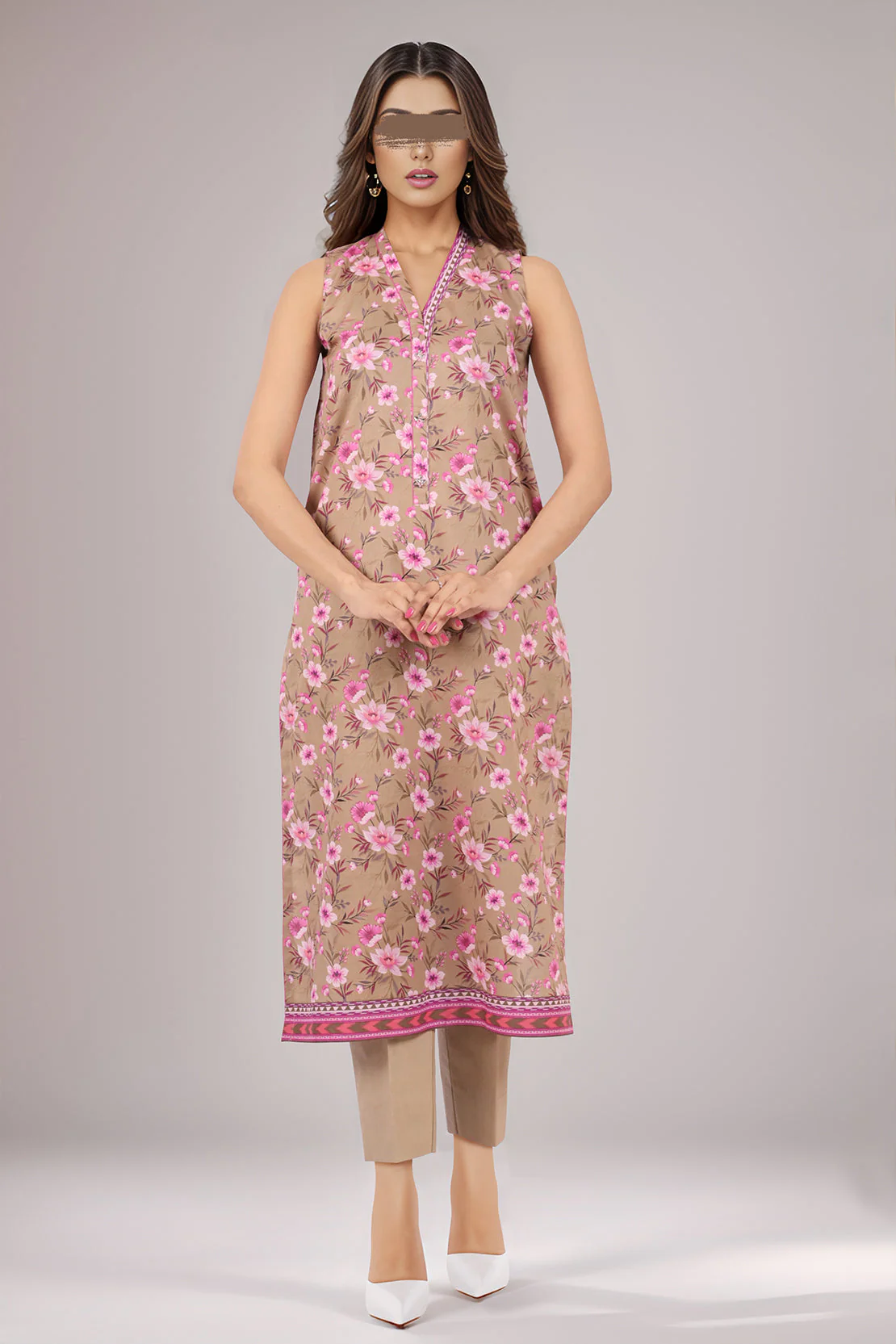 Unstitched Printed Lawn 2 Piaece (Shirt/Dupatta) - Image 3