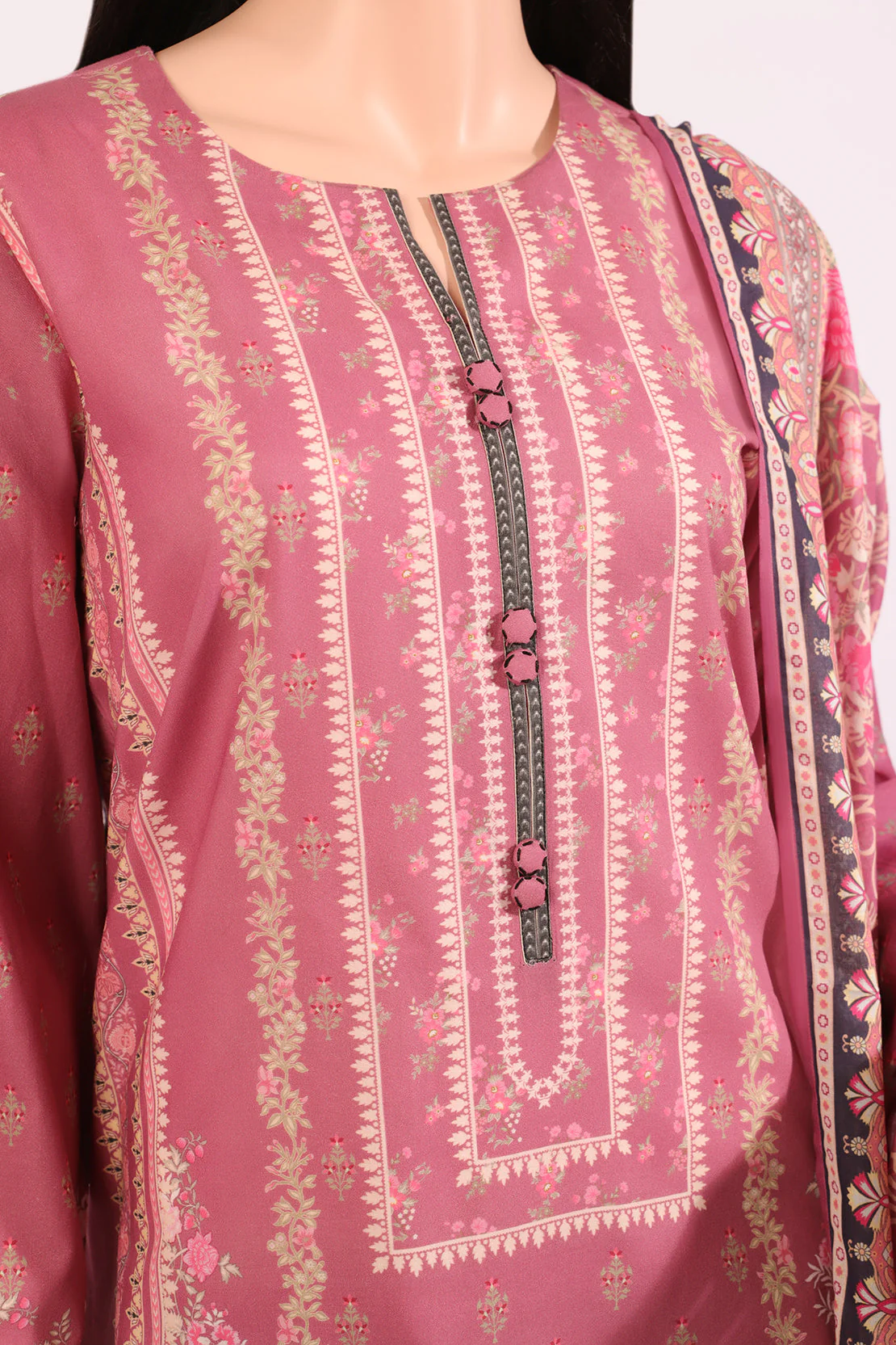 Unstitched Printed Lawn 2 Piece (Shirt/Dupatta) - Image 3