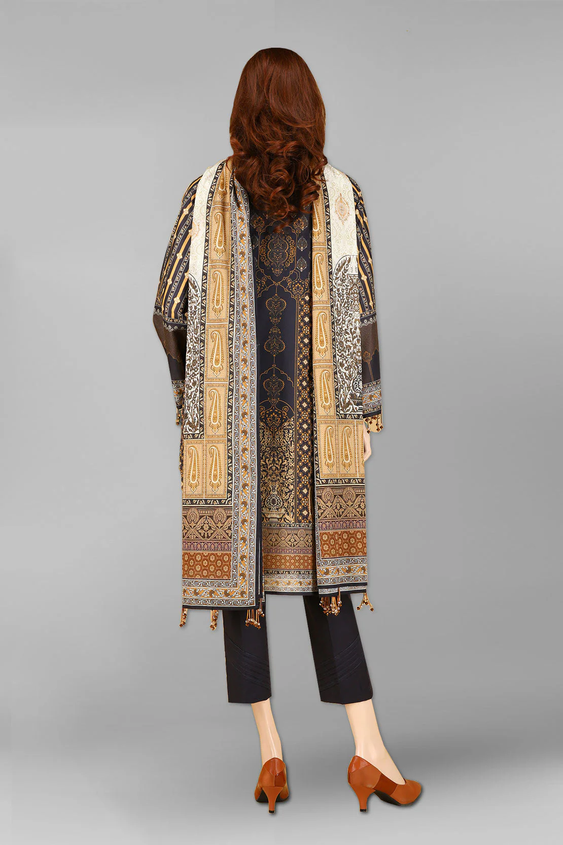 Unstitched Printed Lawn 2 Piece (Shirt/Dupatta) - Image 3
