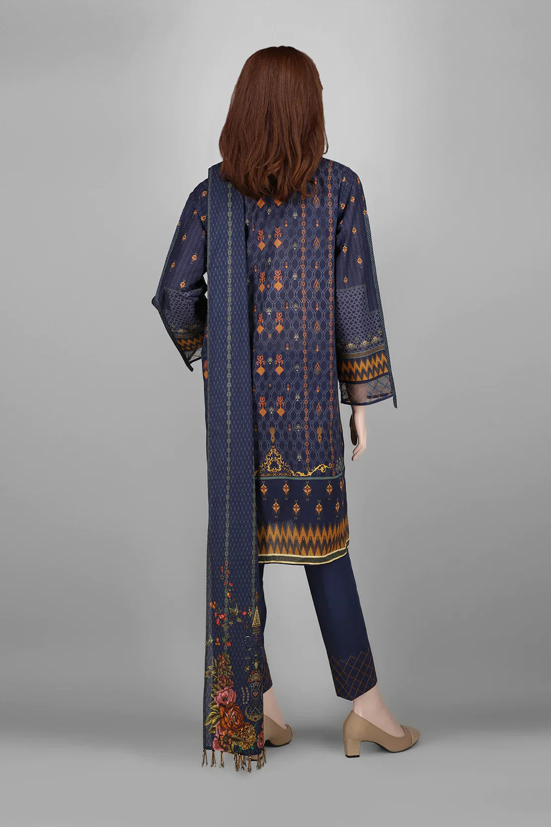 Unstitched Printed Lawn 2 Piece (Shirt/Dupatta) - Image 2