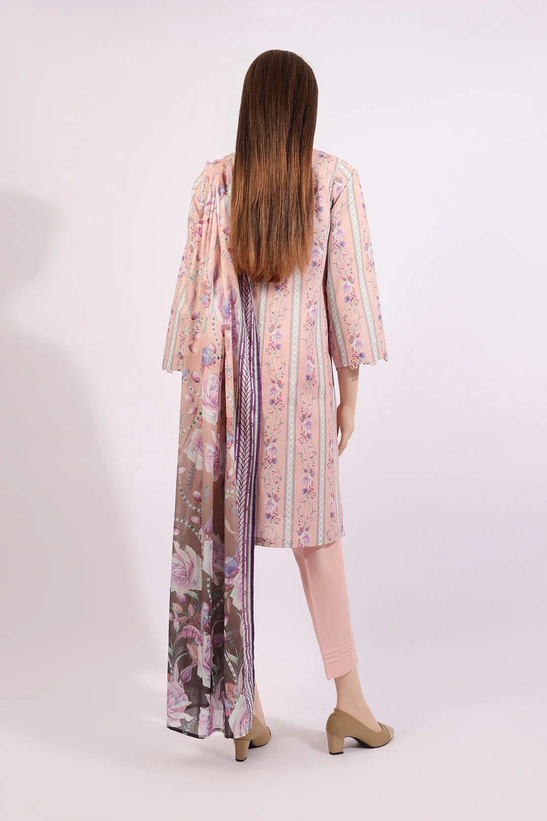 Unstitched Printed Lawn 2 Piece (Shirt/Dupatta) - Image 2