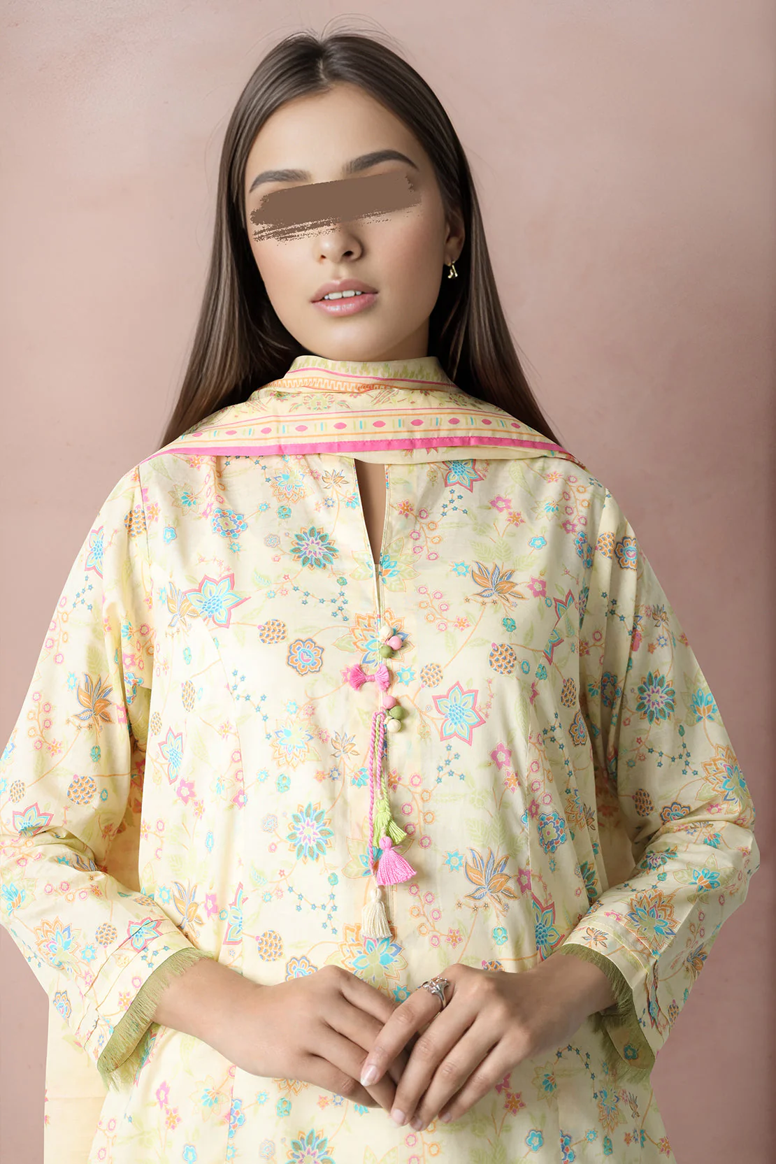 Unstitched Printed Lawn 2 Piece (Shirt/Dupatta) - Image 3