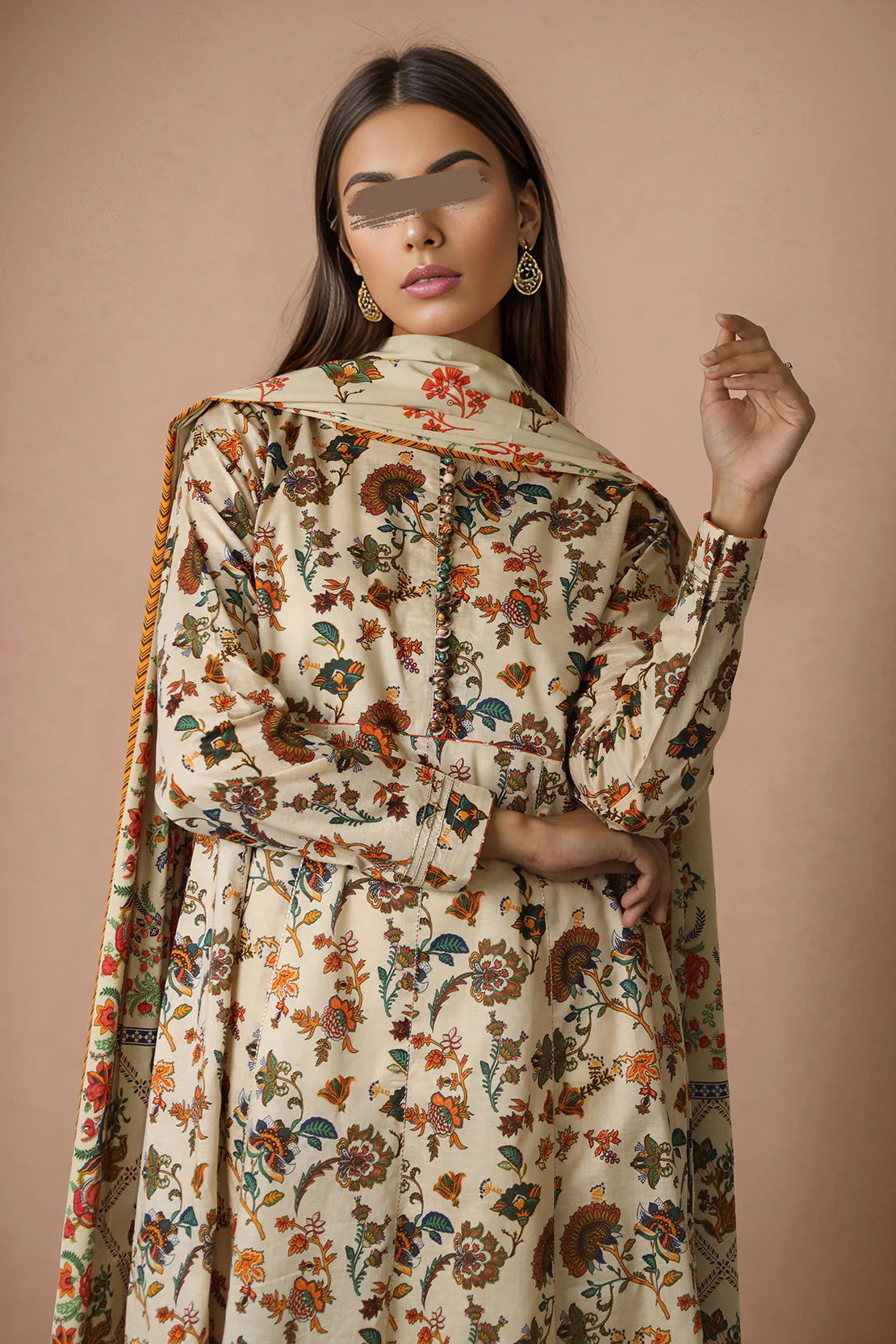 Unstitched Printed Lawn 2 Piece (Shirt/Dupatta) - Image 5