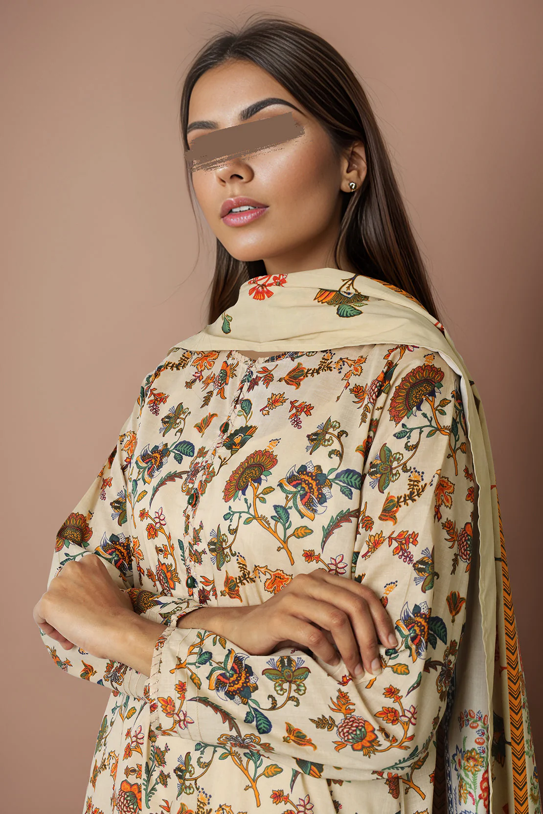 Unstitched Printed Lawn 2 Piece (Shirt/Dupatta) - Image 6