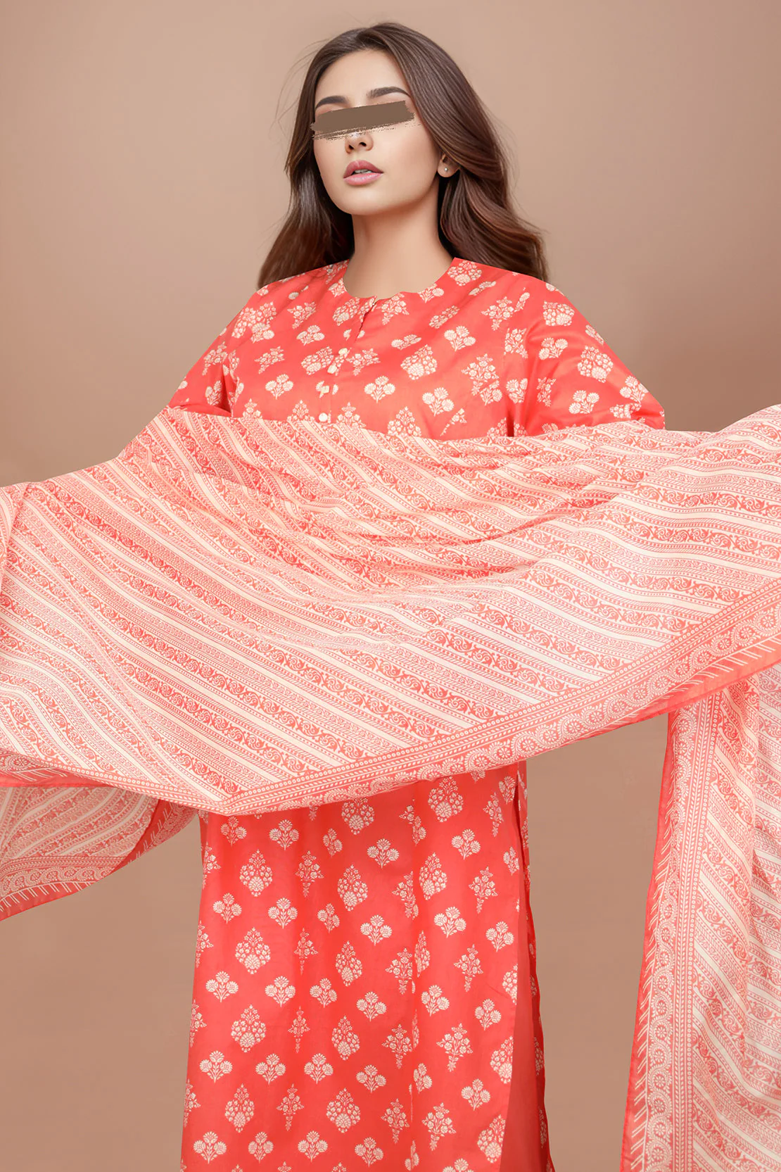 Unstitched Printed Lawn 2 Piece (Shirt/Dupatta) - Image 2