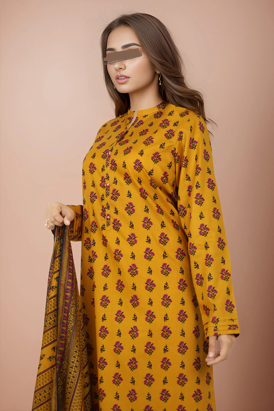 Unstitched Printed Lawn 2 Piece (Shirt/Dupatta) - Image 2