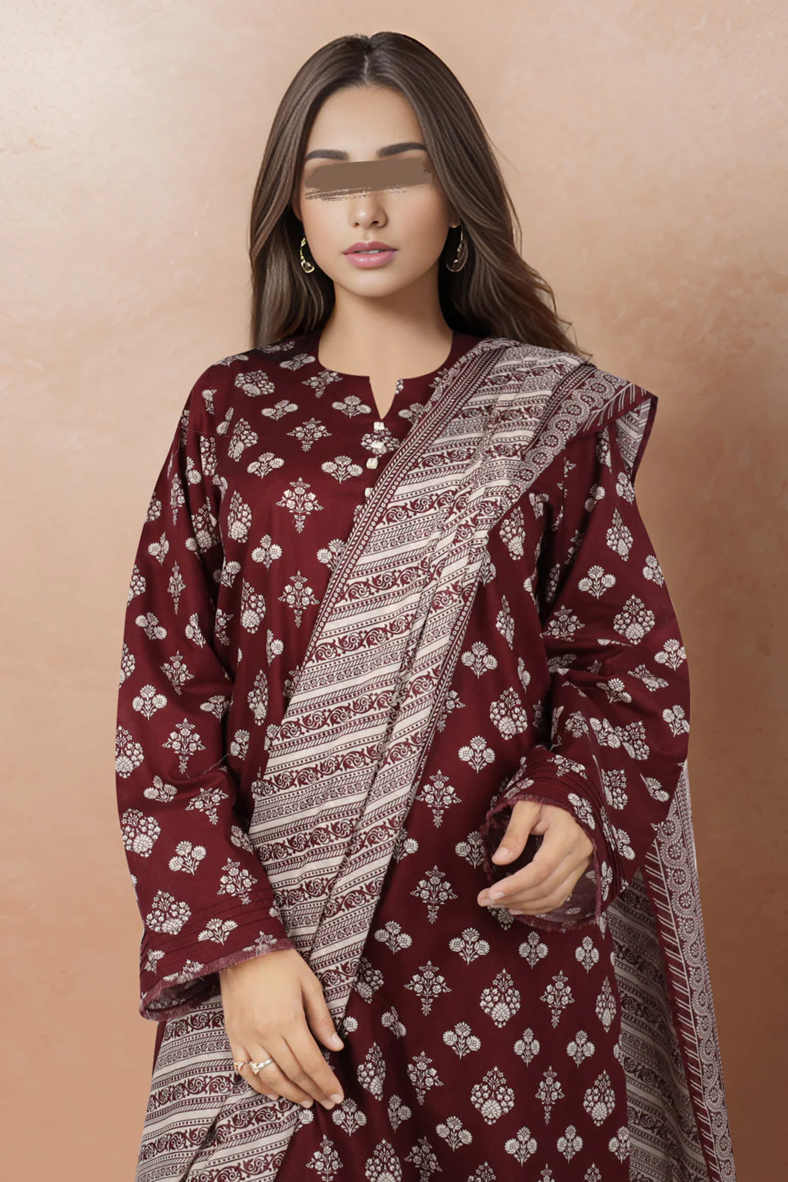 Unstitched Printed Lawn 2 Piece (Shirt/Dupatta) - Image 4