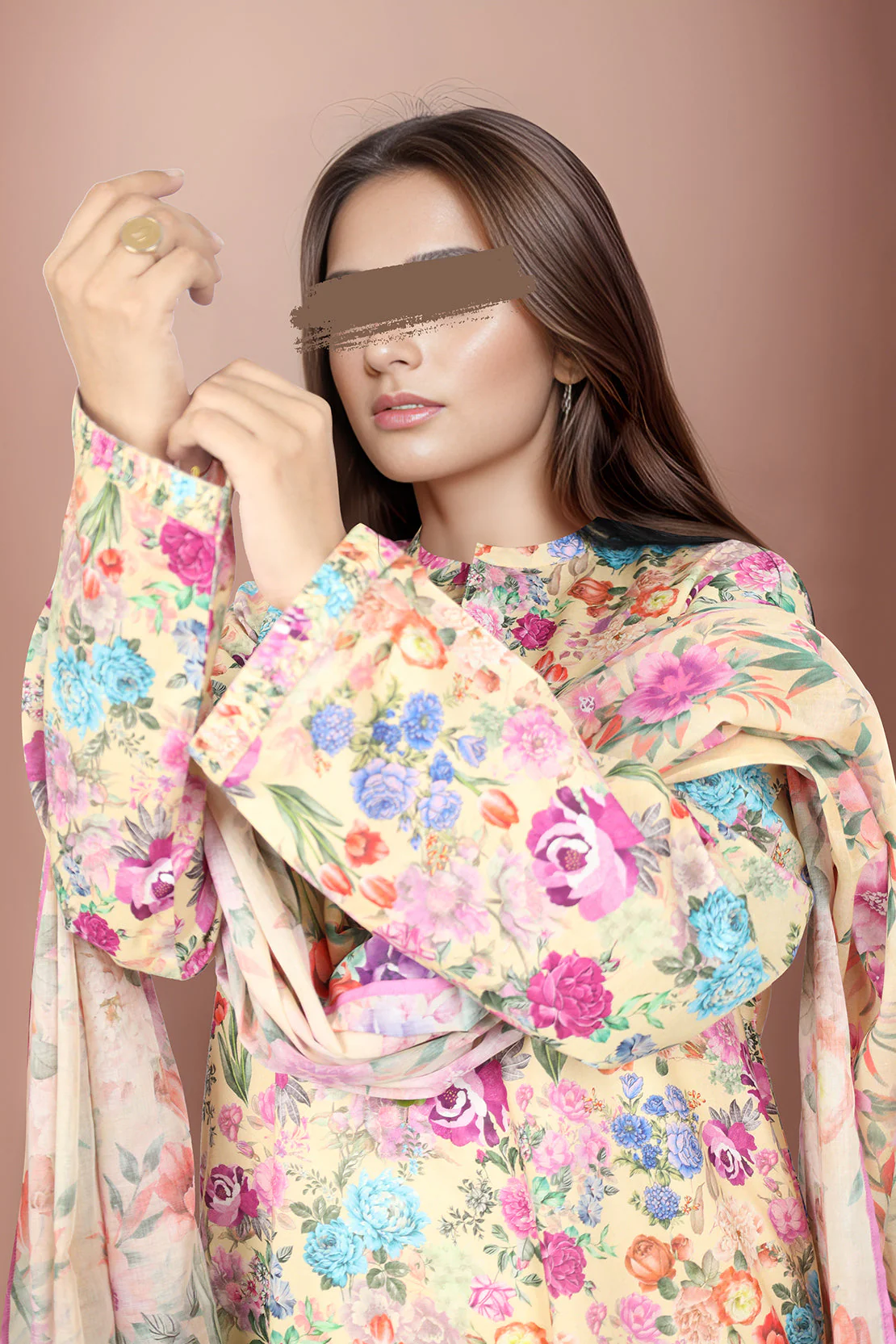 Unstitched Printed Lawn 2 Piece (Shirt/Dupatta) - Image 3