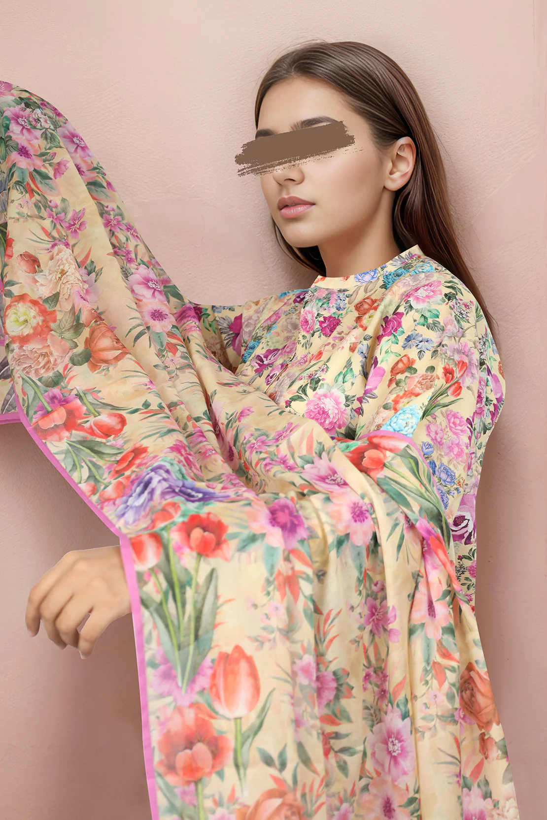 Unstitched Printed Lawn 2 Piece (Shirt/Dupatta) - Image 4