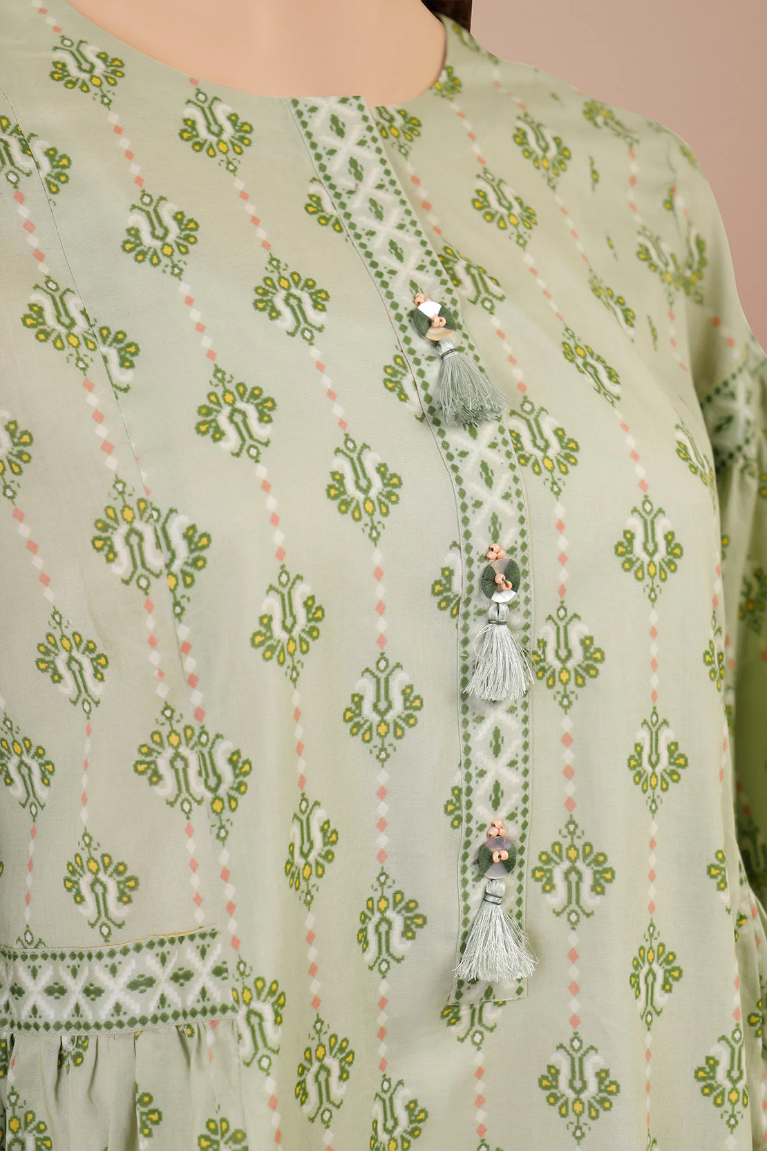 Unstitched Printed Lawn 2 Piece (Shirt/Dupatta) - Image 2