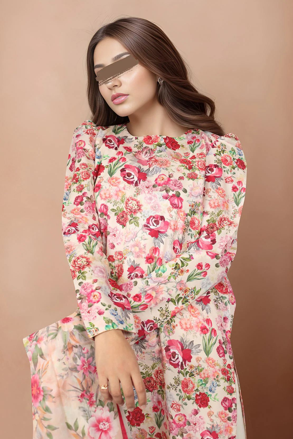 Unstitched Printed Lawn 2 Piece (Shirt/Dupatta) - Image 2