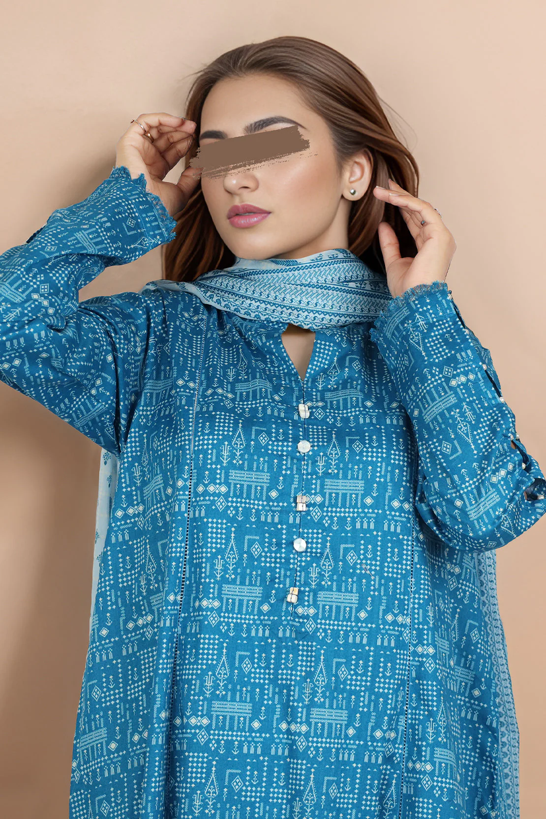 Unstitched Printed Lawn 2 Piece (Shirt/Dupatta) - Image 3