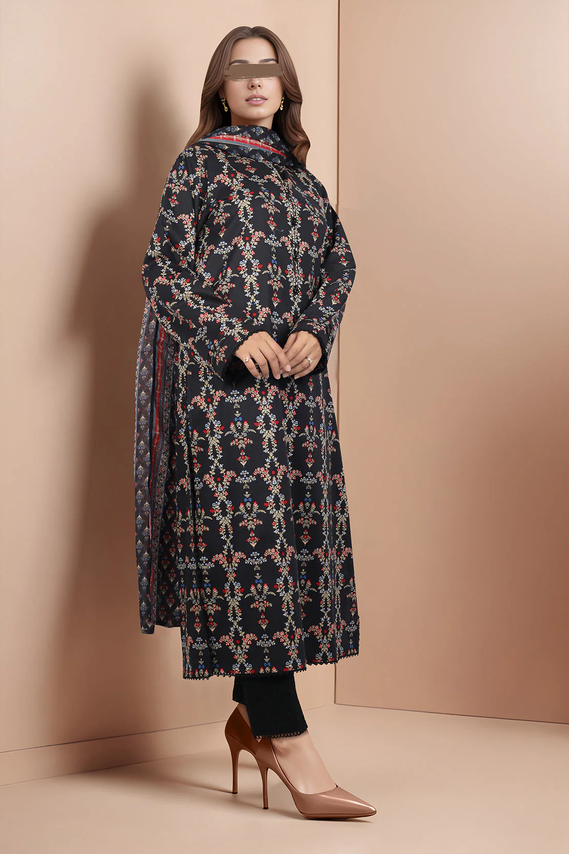 Unstitched Printed Lawn 2 Piece (Shirt/Dupatta) - Image 3