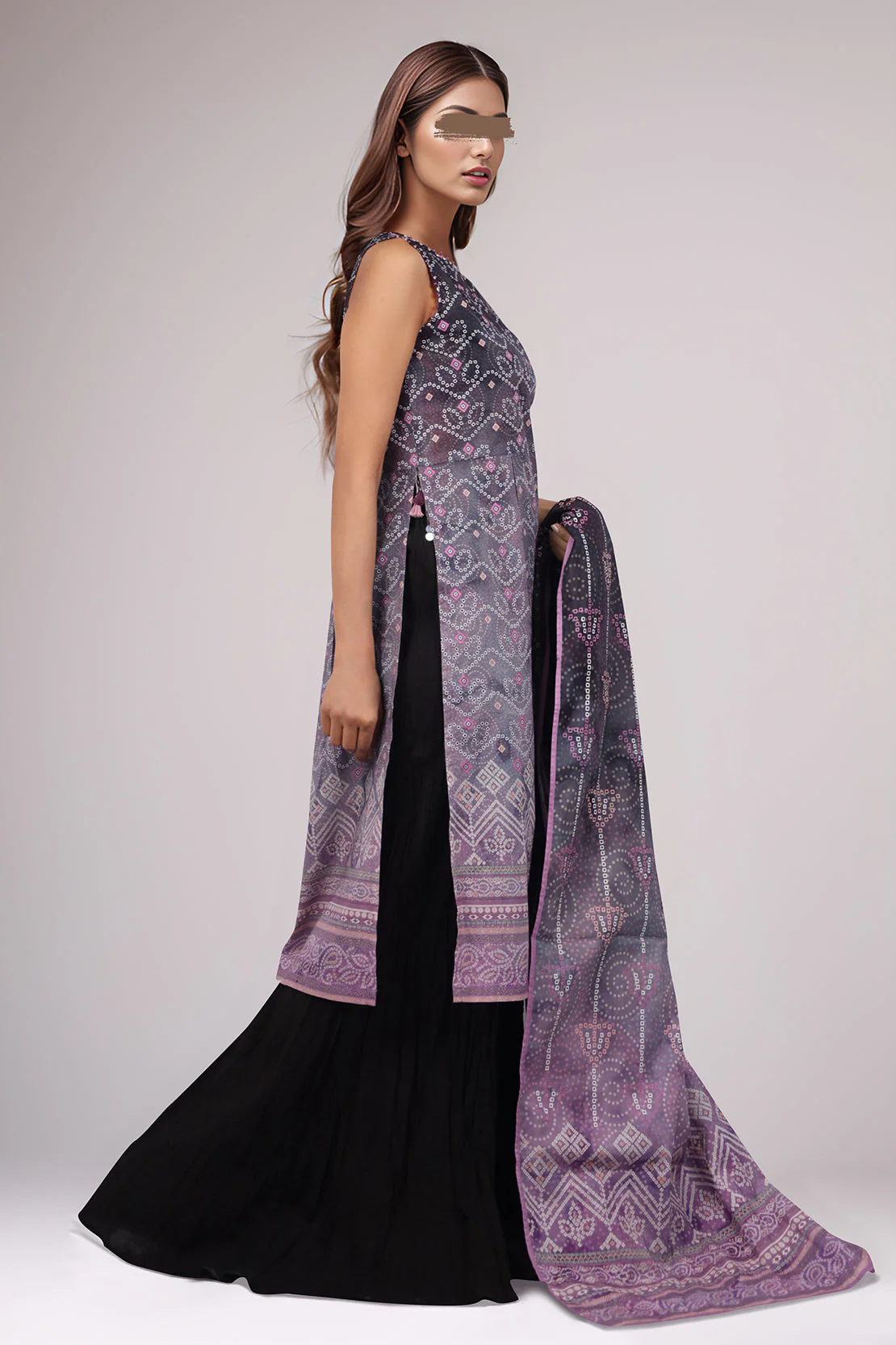 Unstitched Printed Lawn 2 Piece (Shirt/Dupatta) - Image 2