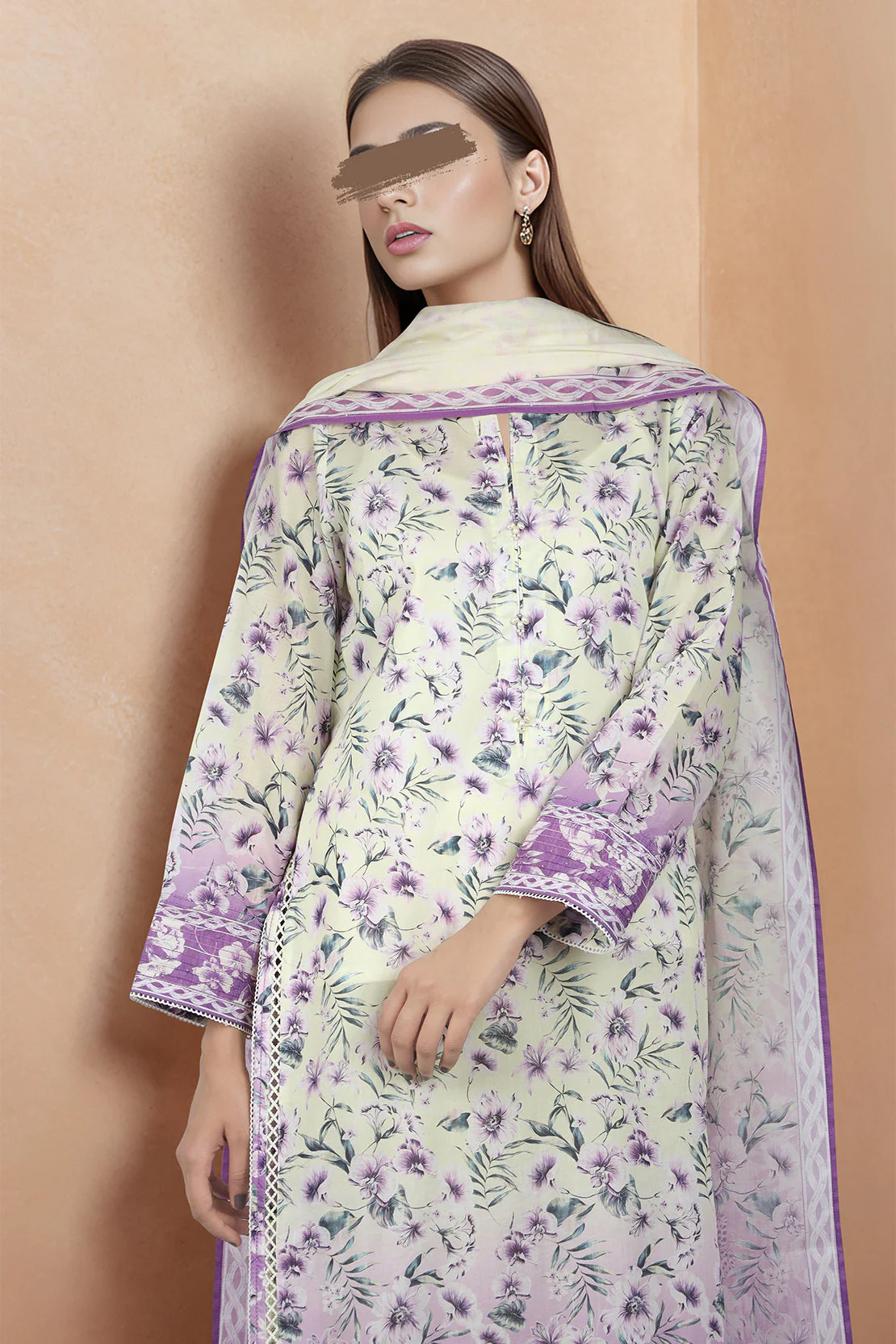 Unstitched Printed Lawn 2 Piece (Shirt/Dupatta) - Image 3