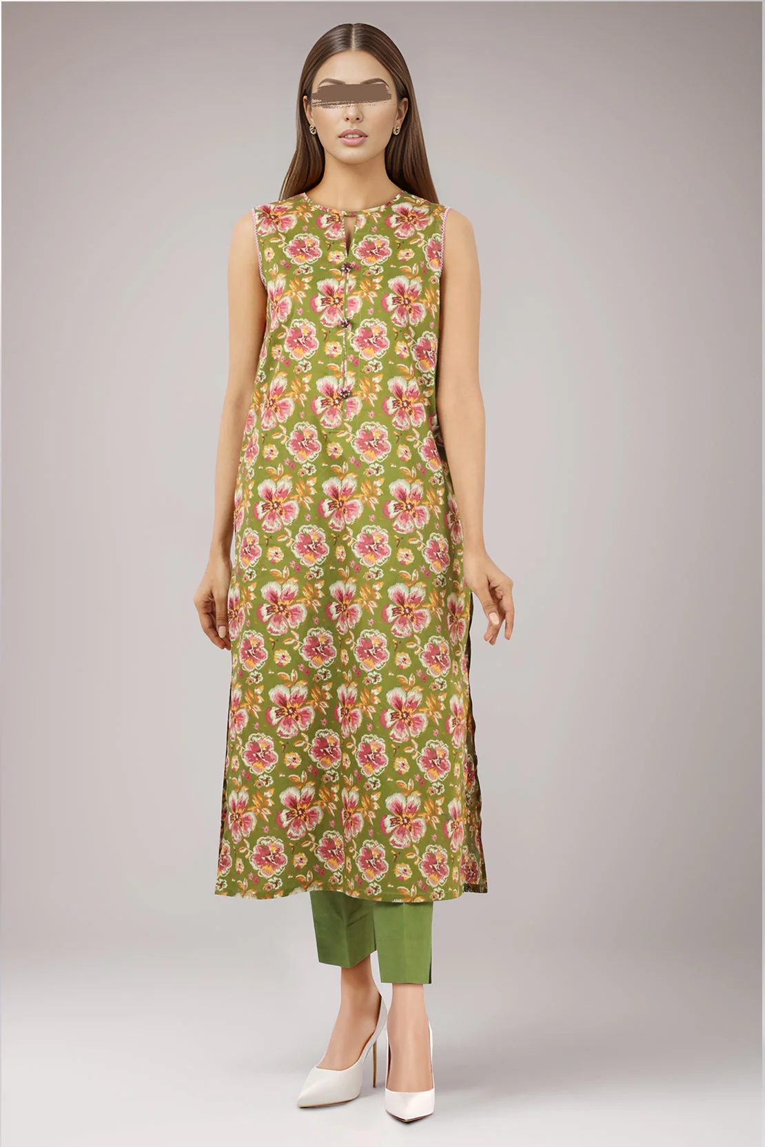 Unstitched Printed Lawn 2 Piece (Shirt/Dupatta) - Image 2