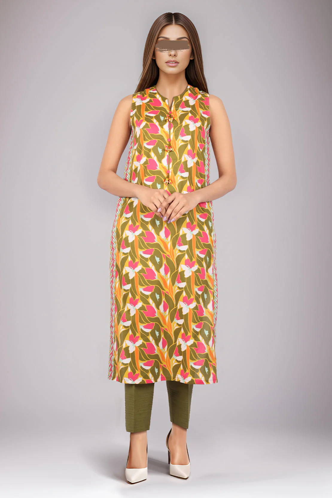 Unstitched Printed Lawn 2 Piece (Shirt/Dupatta) - Image 3