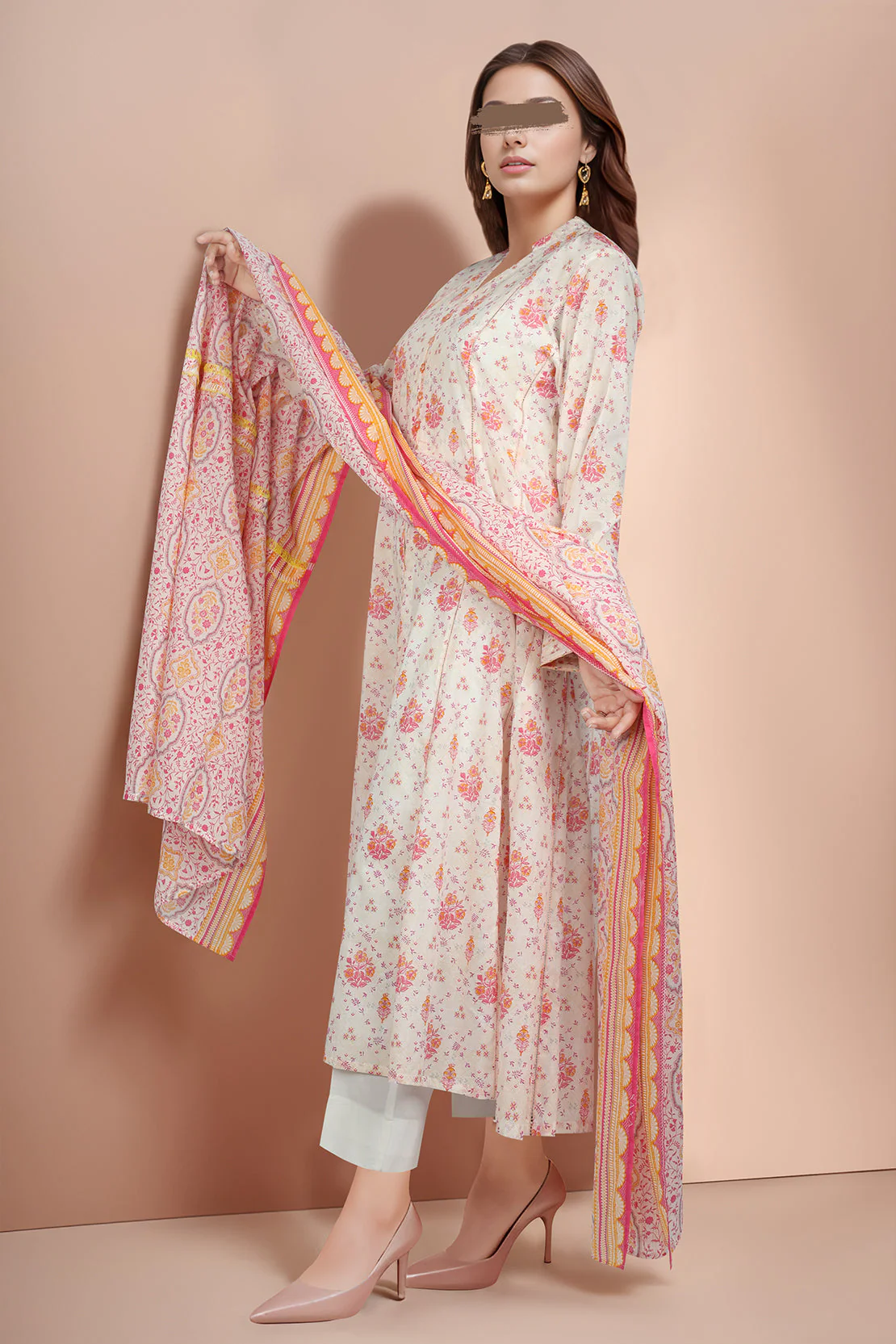 Unstitched Printed Lawn 2 Piece (Shirt/Dupatta) - Image 2