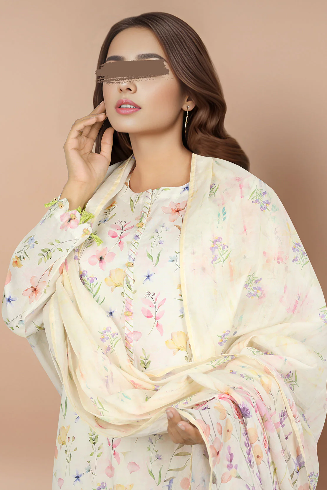 Unstitched Printed Lawn 2 Piece (Shirt/Dupatta) - Image 2