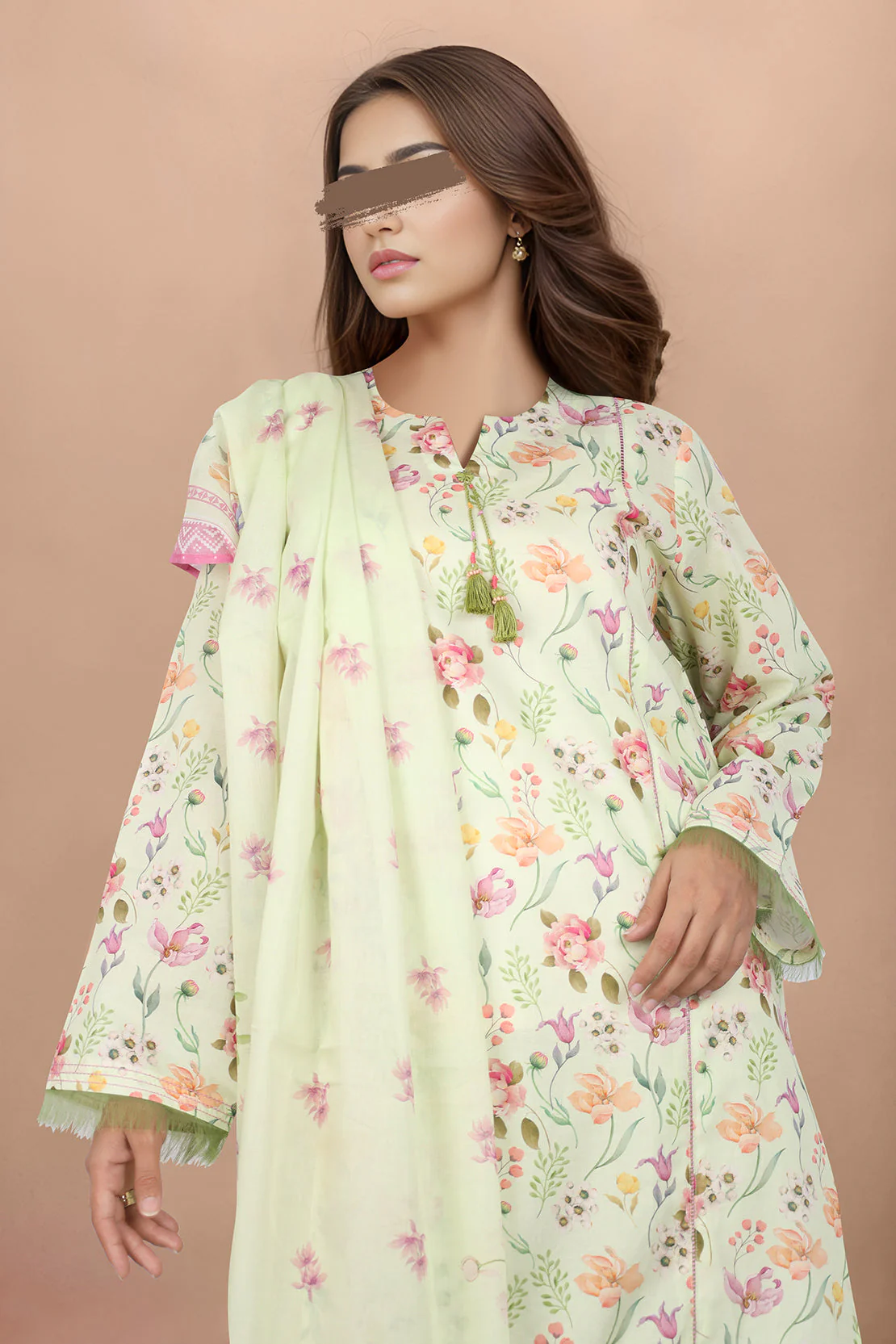 Unstitched Printed Lawn 2 Piece (Shirt/Dupatta) - Image 3