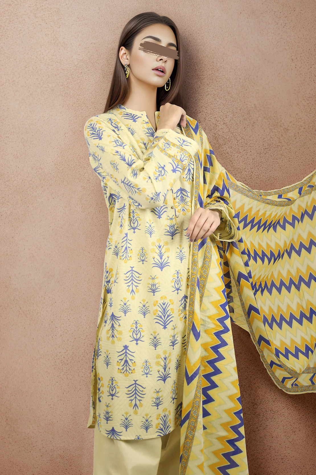 Unstitched Printed Lawn 2 Piece (Shirt/Dupatta) - Image 2