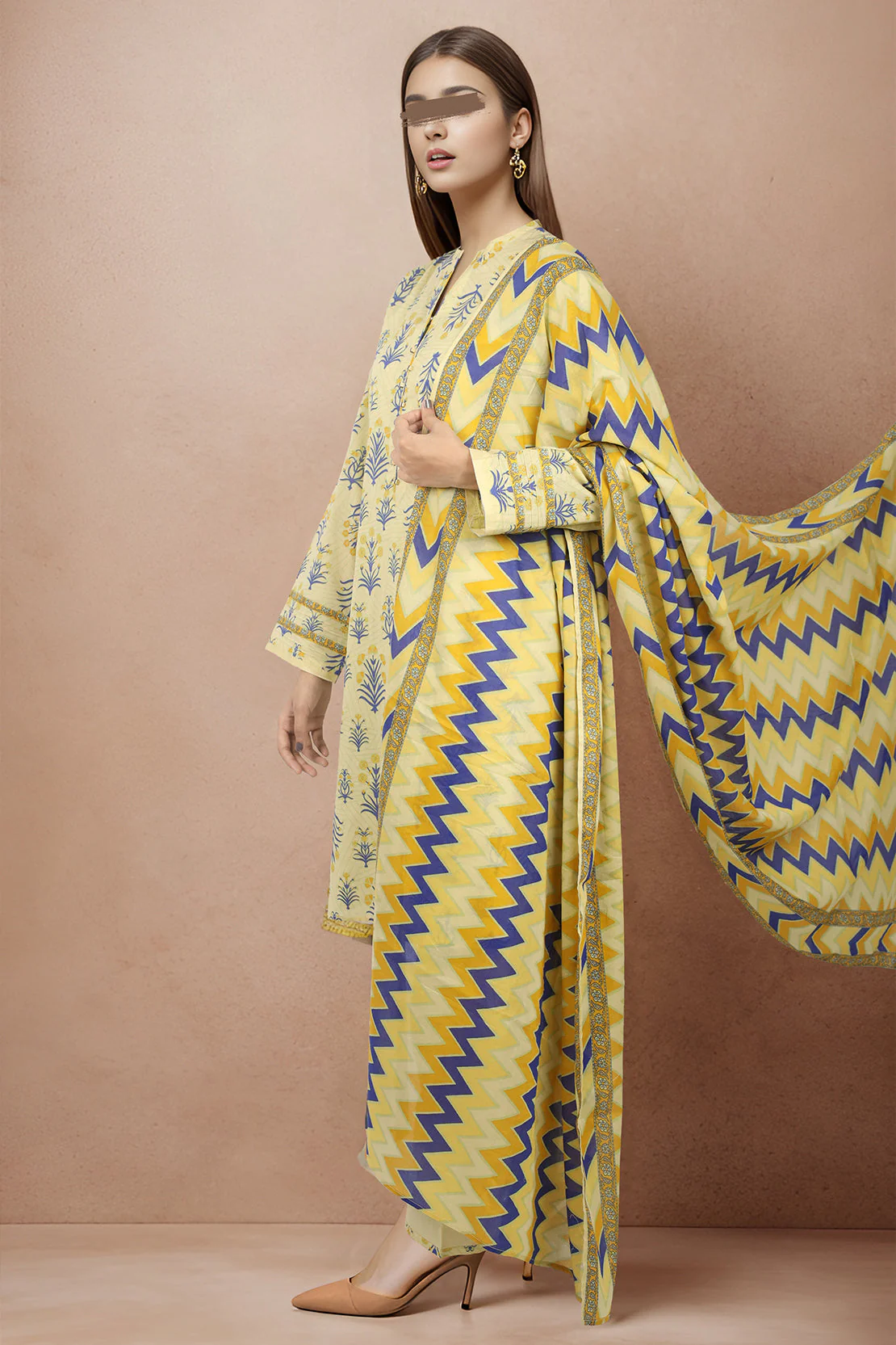 Unstitched Printed Lawn 2 Piece (Shirt/Dupatta) - Image 3