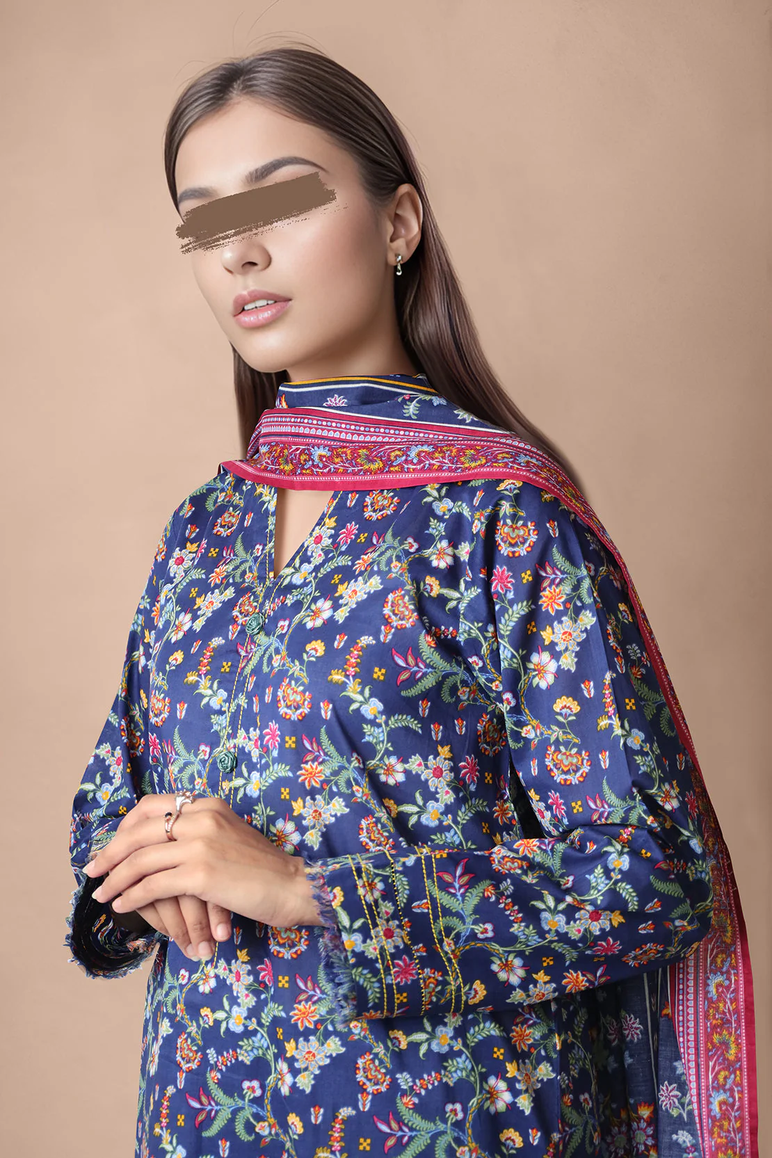 Unstitched Printed Lawn 2 Piece (Shirt/Dupatta) - Image 3