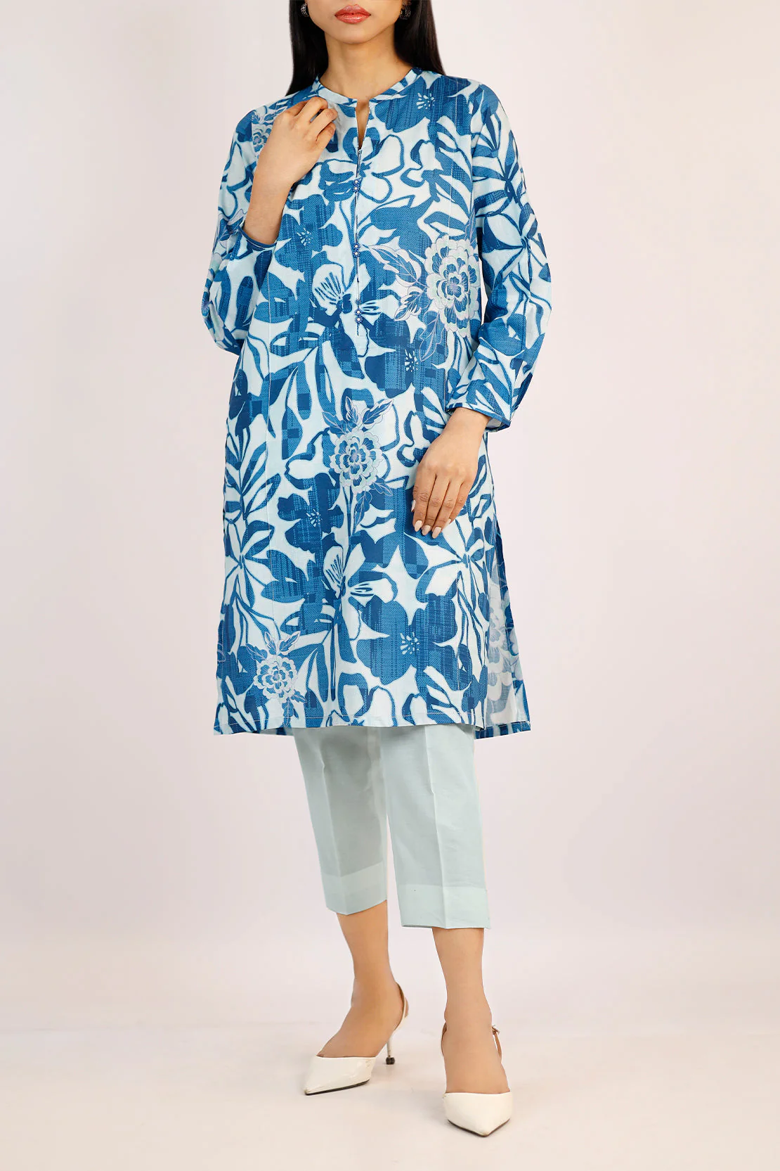 Unstitched Printed Lawn 2 Piece (Shirt/Dupatta) - Image 2