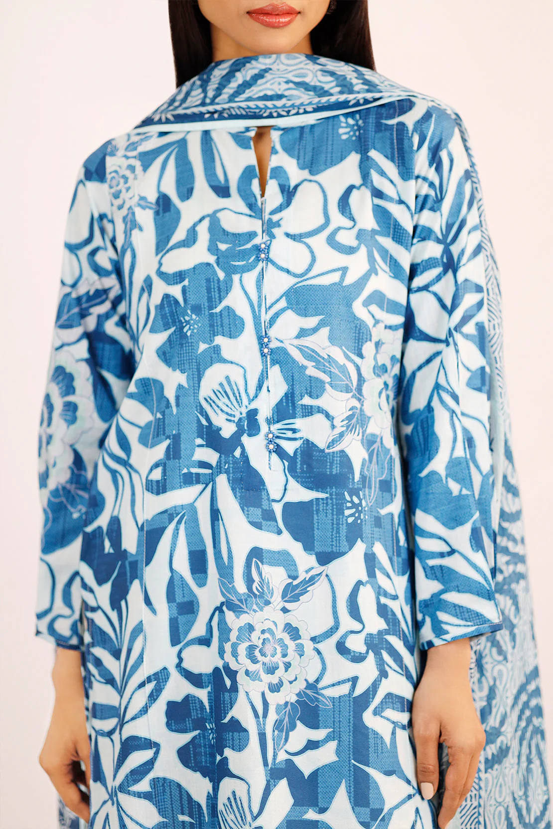 Unstitched Printed Lawn 2 Piece (Shirt/Dupatta) - Image 5