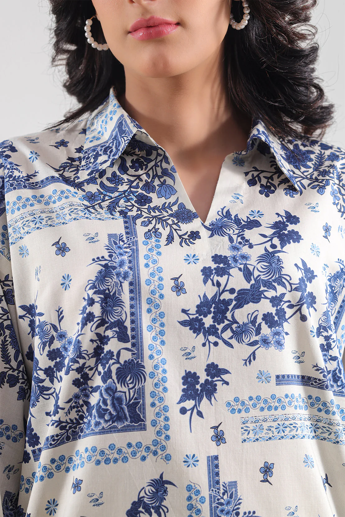 Unstitched Printed Lawn 2 Piece (Shirt/Dupatta) - Image 4