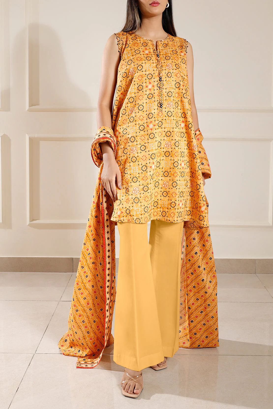 Unstitched Printed Lawn 2 Piece (Shirt/Dupatta) - Image 2