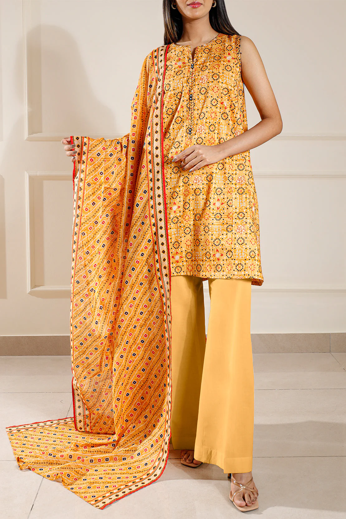 Unstitched Printed Lawn 2 Piece (Shirt/Dupatta) - Image 3