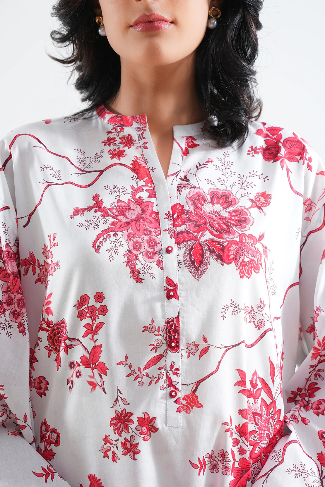Unstitched Printed Lawn 2 Piece (Shirt/Dupatta) - Image 3