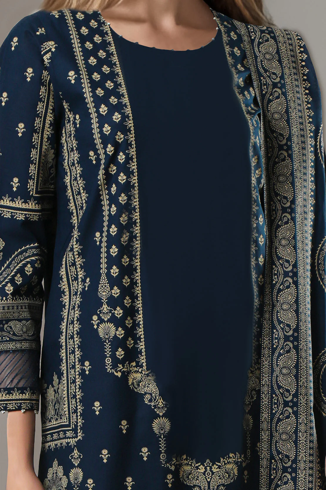 Unstitched Printed Lawn 2 Piece (Shirt/Dupatta) - Image 2