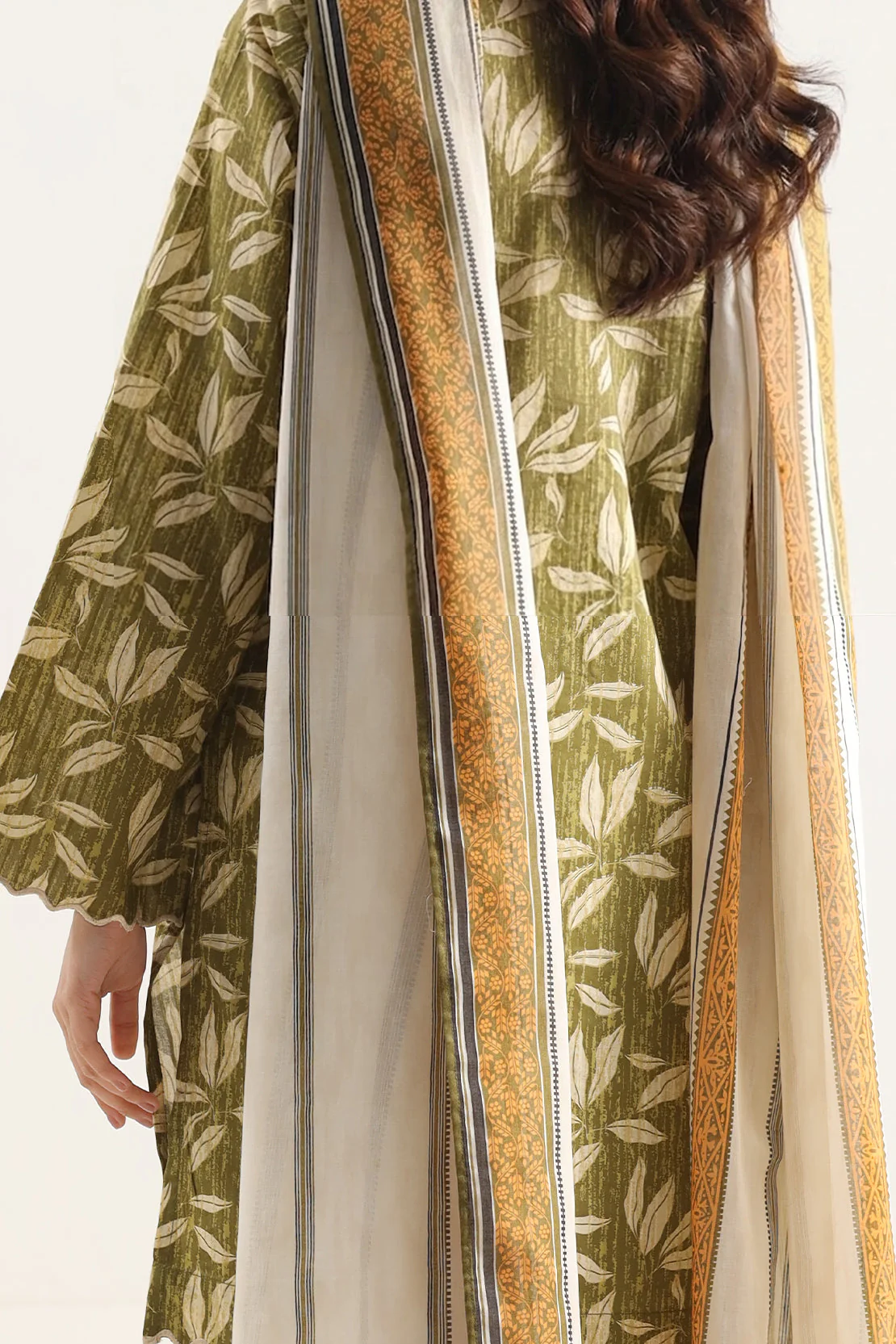Unstitched Printed Lawn 2 Piece (Shirt/Dupatta) - Image 3