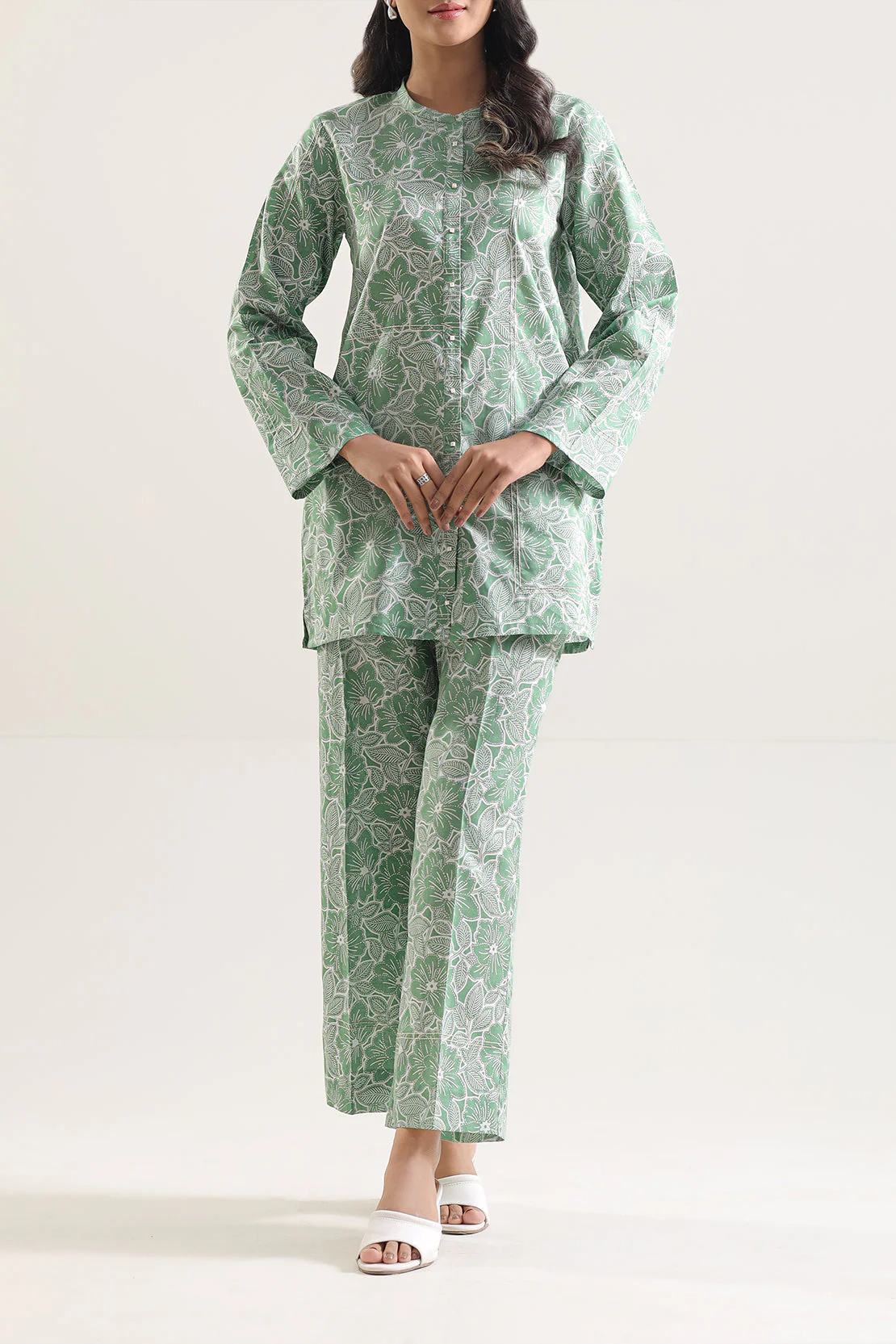 Unstitched Printed Lawn 2 Piece (Shirt/Trouser)