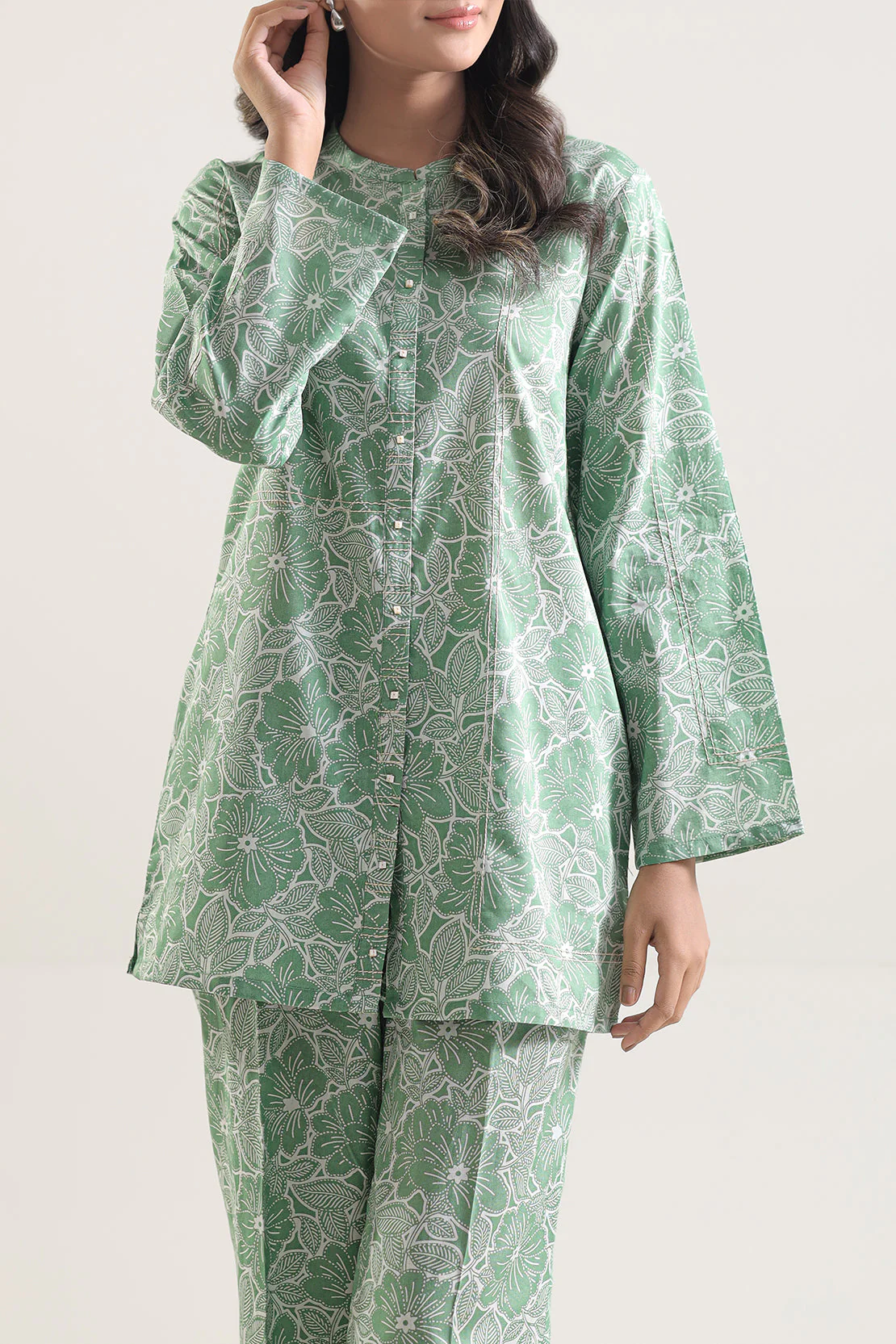 Unstitched Printed Lawn 2 Piece (Shirt/Trouser) - Image 2