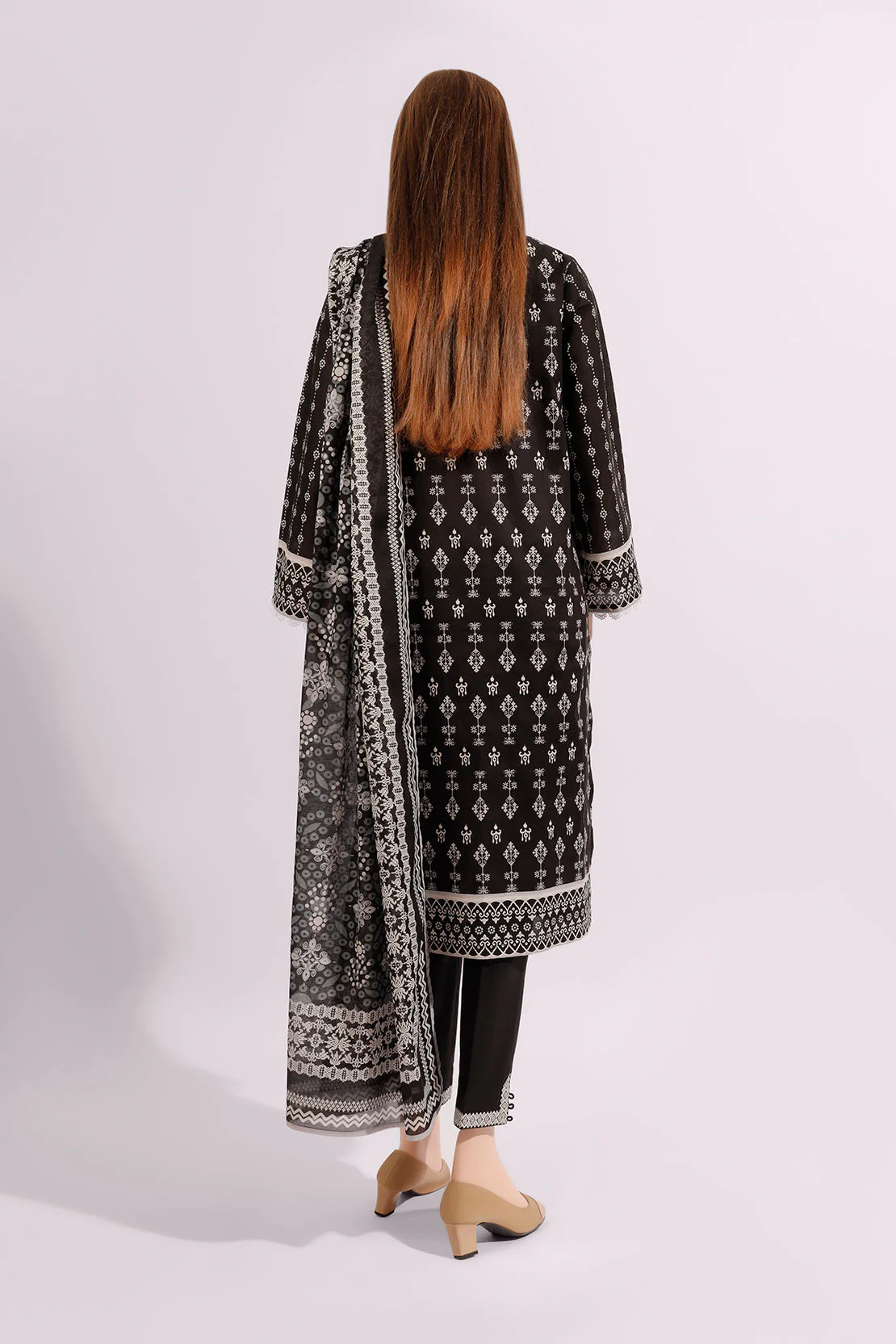 Unstitched Printed Lawn 2 Piece (Shirt/Trouser) - Image 2