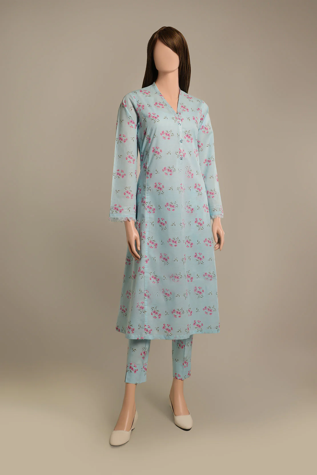 Unstitched Printed Lawn 2 Piece (Shirt/Trouser)