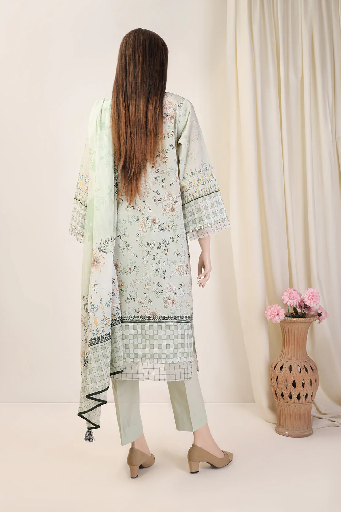 Unstitched Printed Lawn 2 Piece (Shirt/Trouser) - Image 2