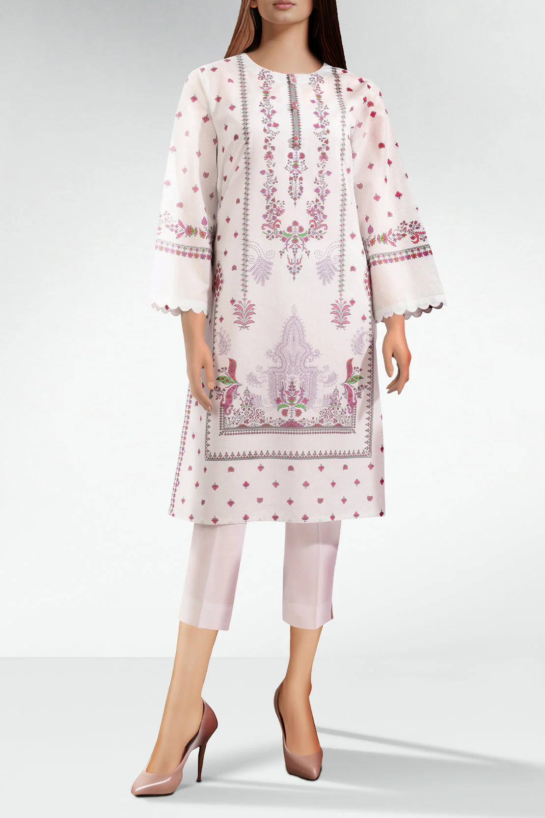 Unstitched Printed Lawn 2 Piece (Shirt/Trouser) - Image 2
